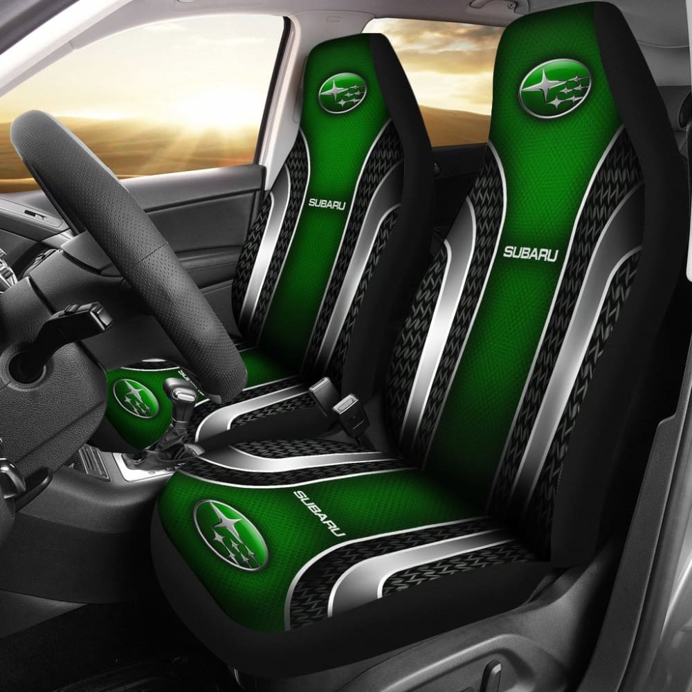 Premium 2-Piece Front Seat Covers for Subaru - Forest Green (Part# 144627) | Universal Fit | Waterproof & Durable Protection | Perfect for Outdoor Adventures, Camping & Daily Commute