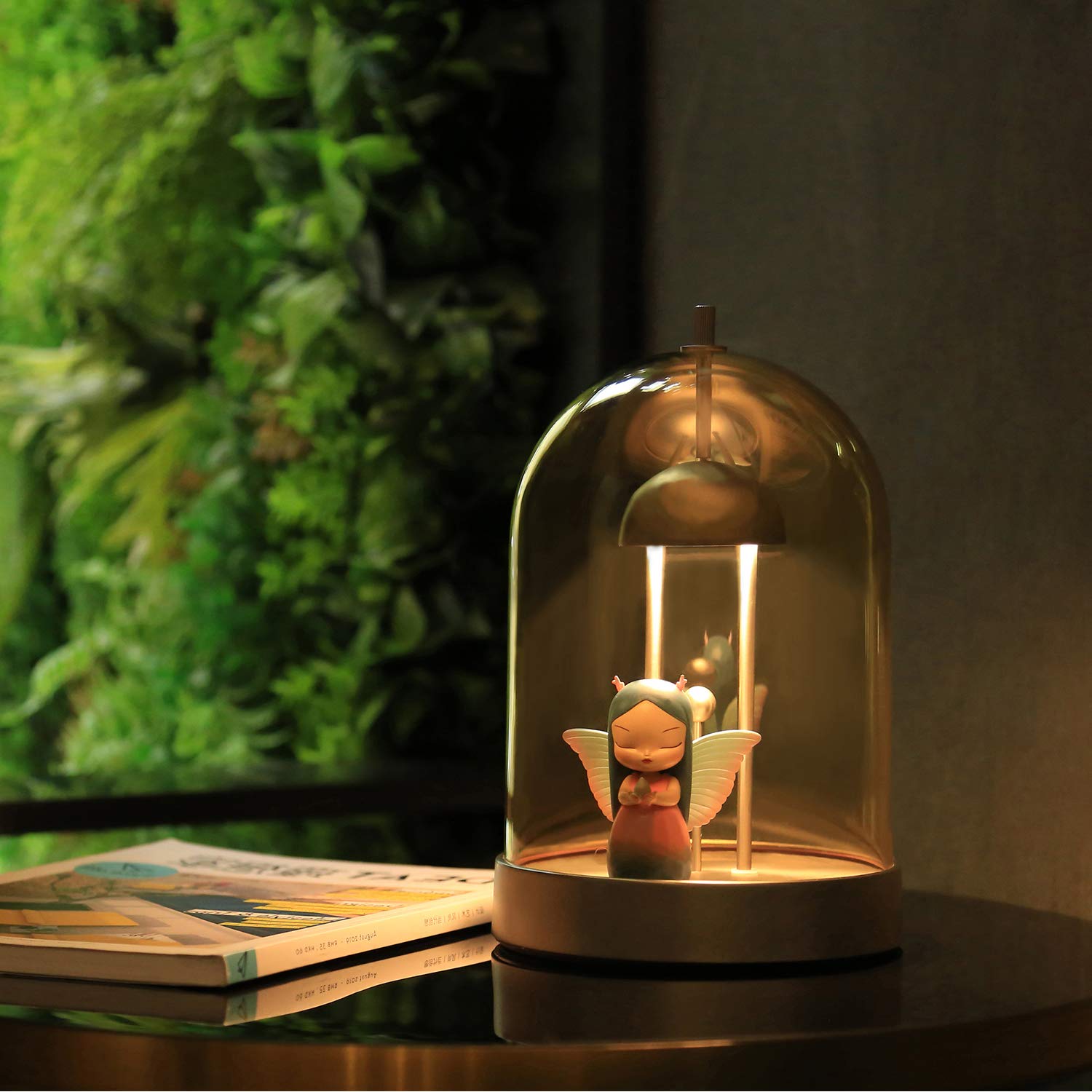Rechargeable LED Table Lamp with 4000mAh Battery - USB Powered Touch Dimmable Night Light, Removable Shade & 4 Brightness Levels for Bedroom, Nightstand, Home, Restaurant, Office or Study Room