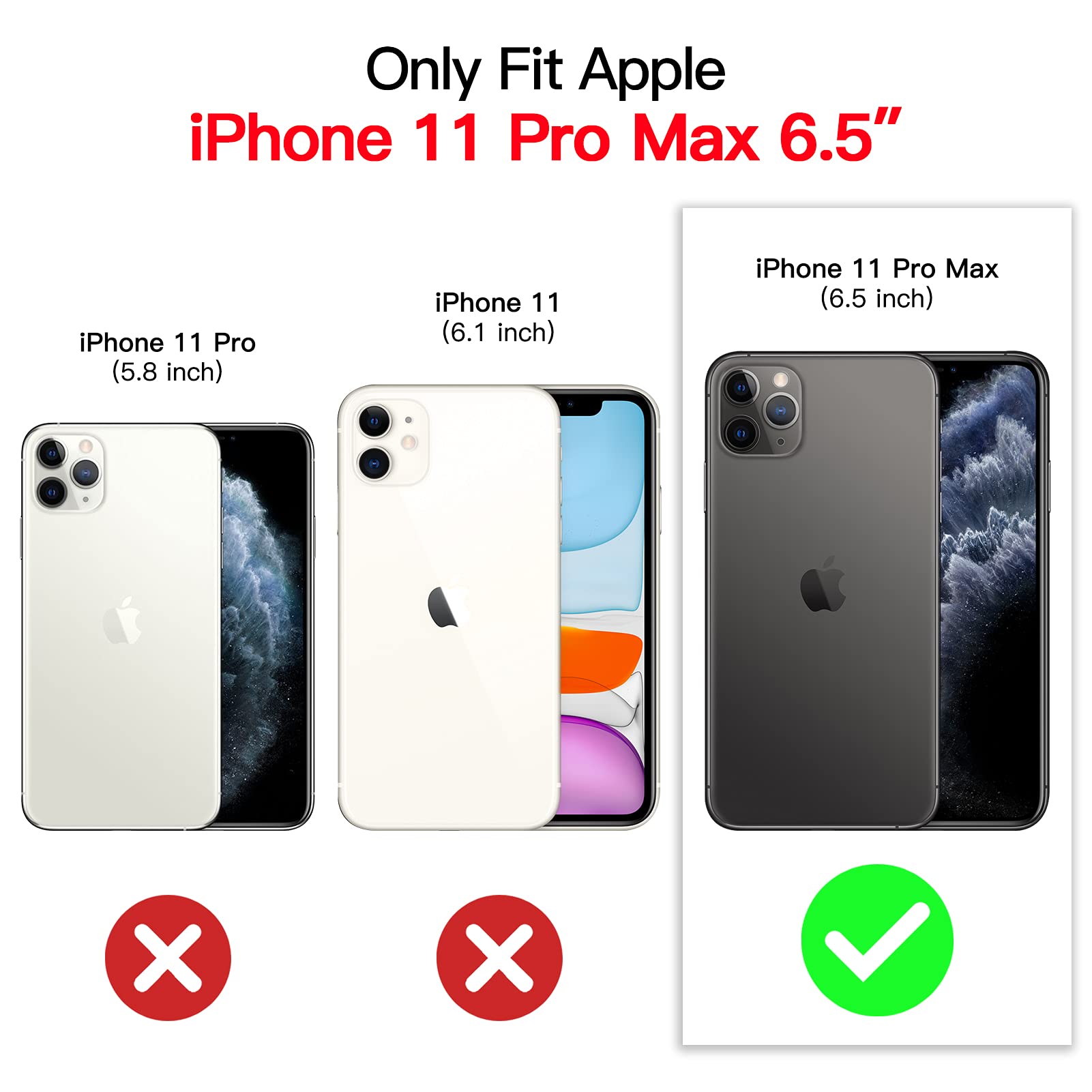 Premium Leather Wallet Case for iPhone 11 Pro Max (6.5
