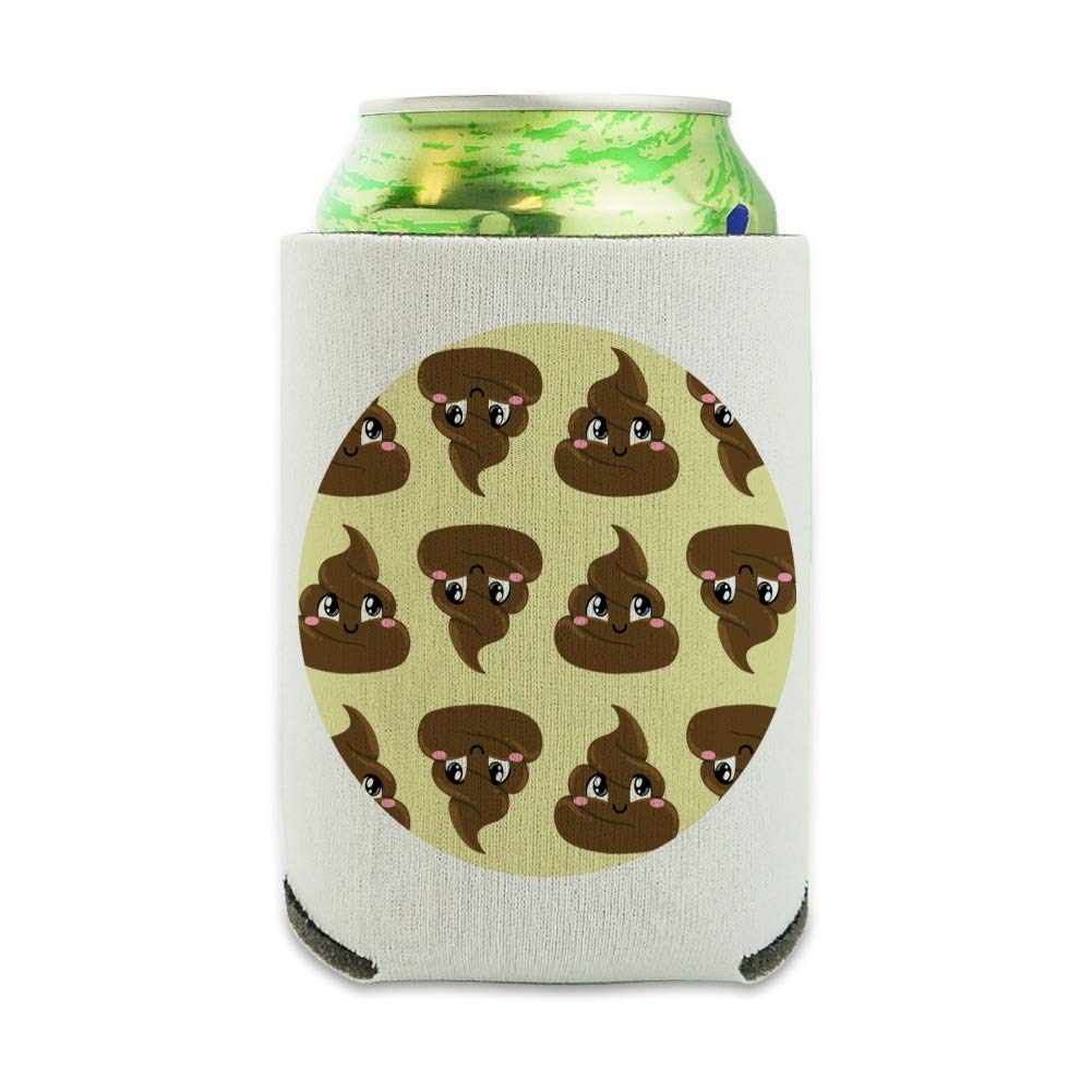 Funny Poop Design Can Cooler - Insulated Collapsible Drink Sleeve for Beer & Soda - Perfect for Parties, BBQs & Outdoor Events