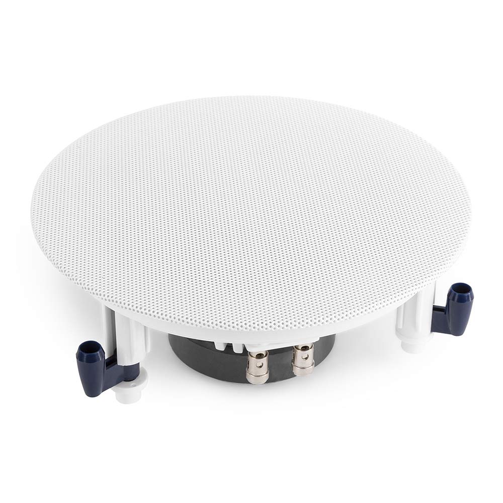Power Dynamics Bluetooth Ceiling Speaker System - Systemline E50 Touch Panel Wall Amplifier Kit with 4x PD ESCS6 6.5