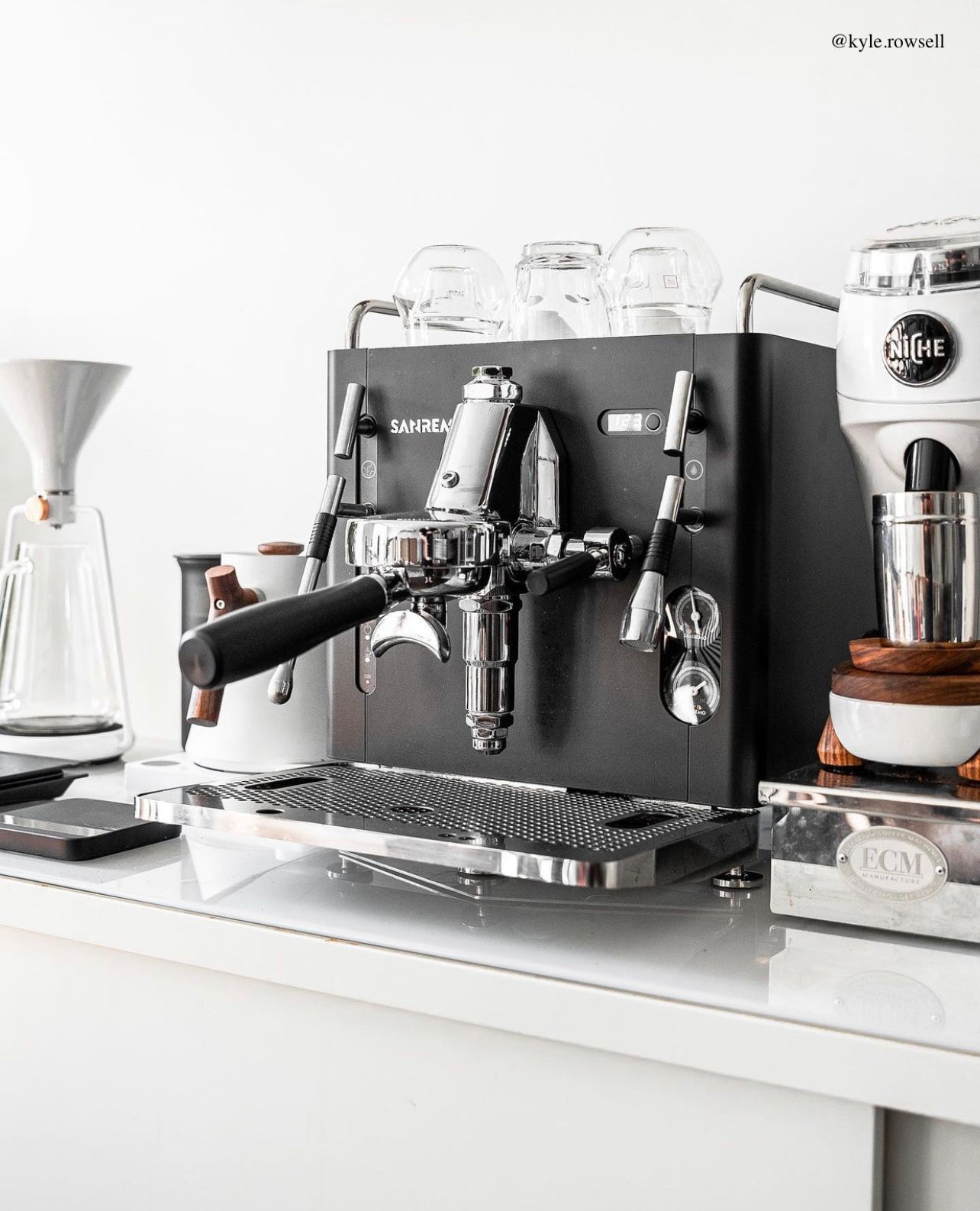 Sanremo CUBE White Espresso Machine - Professional Home & Cafe Coffee Maker for Espresso Lovers
