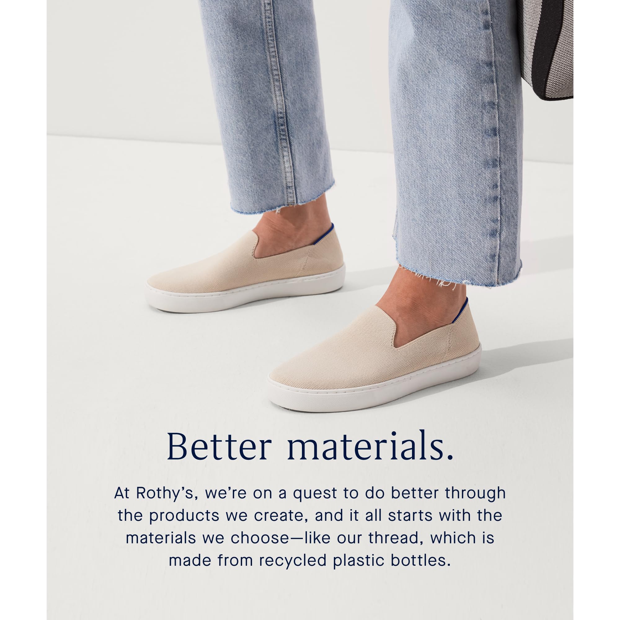 Rothy's The Original Slip-On Sneakers for Women - Eco-Friendly Recycled Plastic Bottle Shoes | Machine Washable & Comfortable Casual Fashion | Perfect for Work, Travel & Everyday Wear