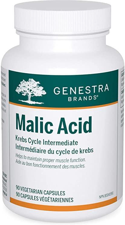 Genestra Malic Acid 90 Veggie Caps - Premium Supplement for Energy Support & Muscle Recovery | Ideal for Athletes & Active Lifestyles
