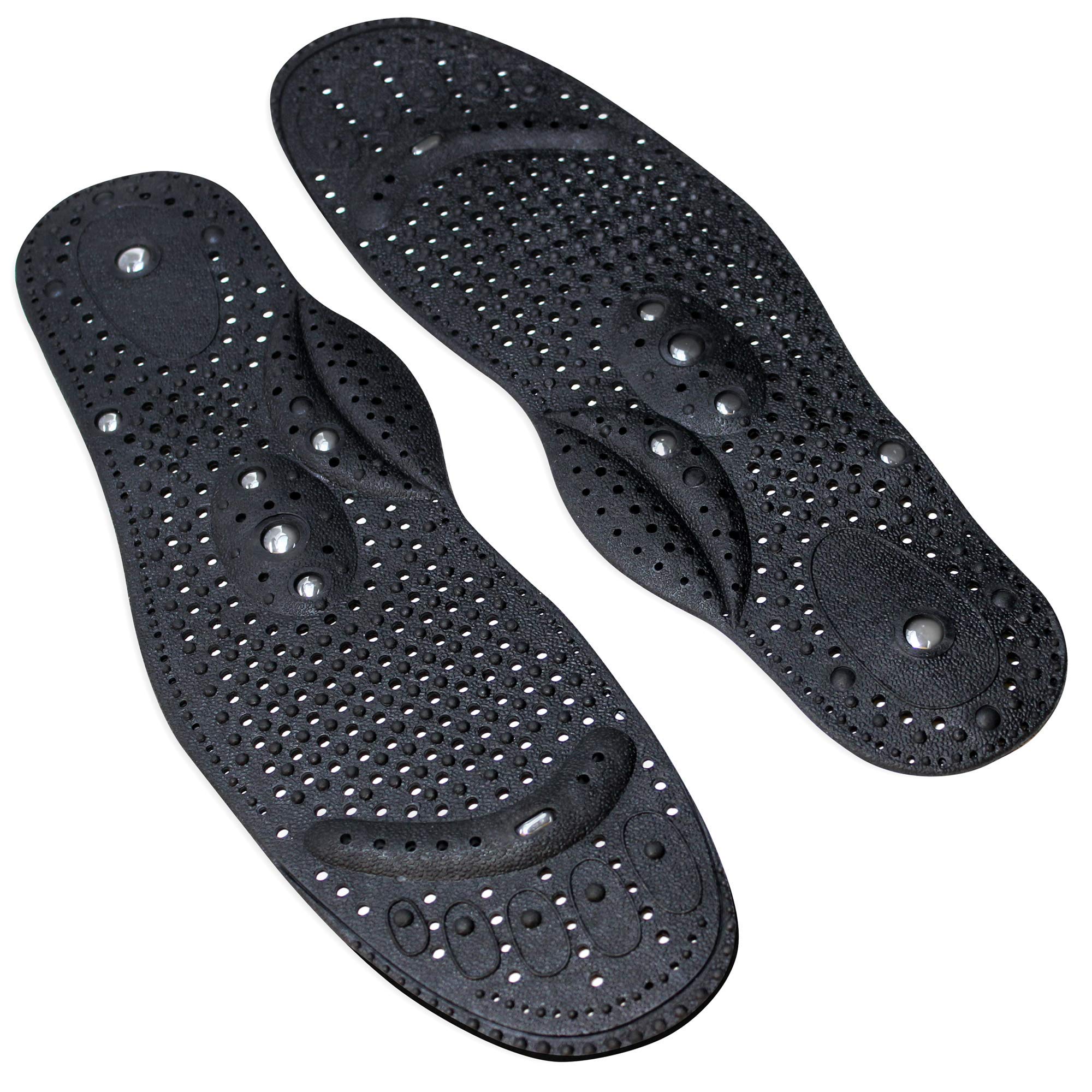 Daiwa Felicity Magnetic Orthopedic Insoles for Men & Women - Acupressure Reflexology Massage Shoe Inserts - Size 10.5-12 for Foot Pain Relief, Arch Support & Neuropathy - Perfect for Running, Walking & Daily Comfort