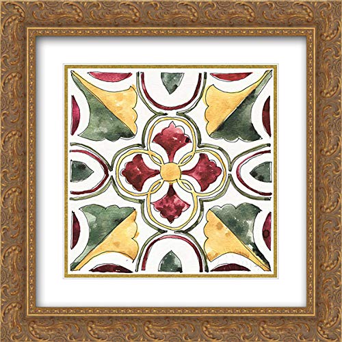 Anne Tavoletti 15x15 Gold Ornate Framed Double Matted Museum Art Print - Oaked and Aged VI Wall Decor for Living Room, Bedroom & Office
