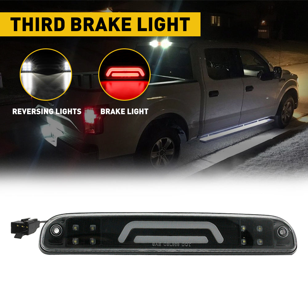 Rear LED Third Brake Light Compatible with 1993-2003 Ford Ranger & F-Series, Mazda B-Series - High Visibility Safety Upgrade for Night Driving & Off-Road Adventures
