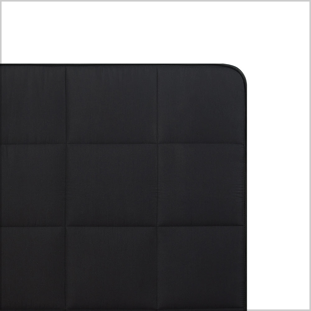 MAXYOYO 6-Inch Extra Thick Square Floor Futon Mattress - Foldable Memory Foam Topper Mattress Pad for Guest Bed, Dorm Room & Small Spaces - Black