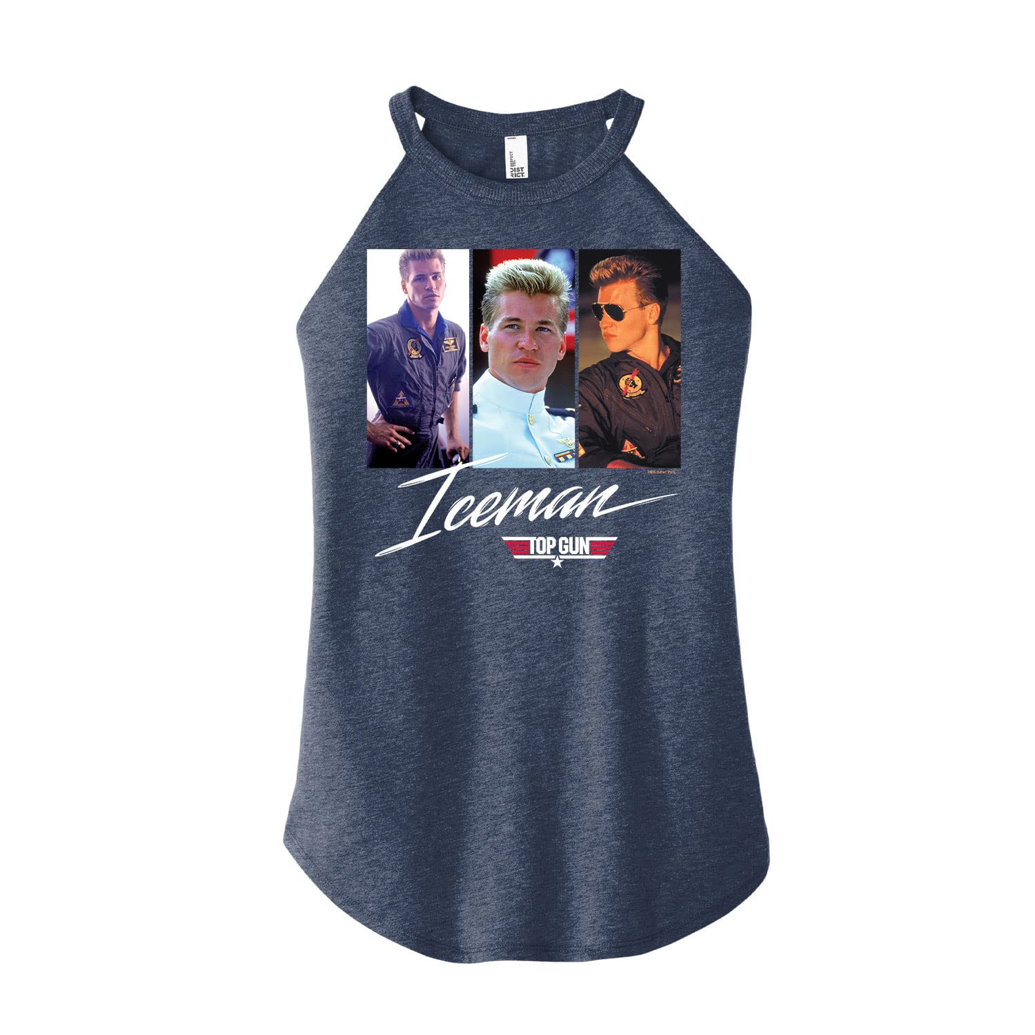 Hybrid Apparel Top Gun Iceman Juniors High Neck Tank Top for Women - Cool & Comfortable Summer Workout Top - Perfect for Gym, Running, and Casual Wear
