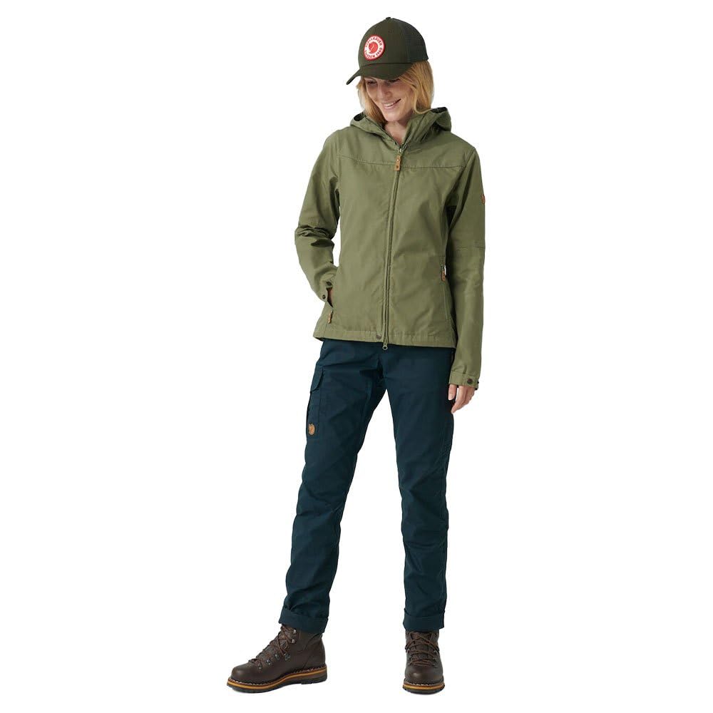 Fjallraven Stina Jacket for Women - Waterproof Outdoor Windbreaker with Hood - Perfect for Hiking, Camping & Travel