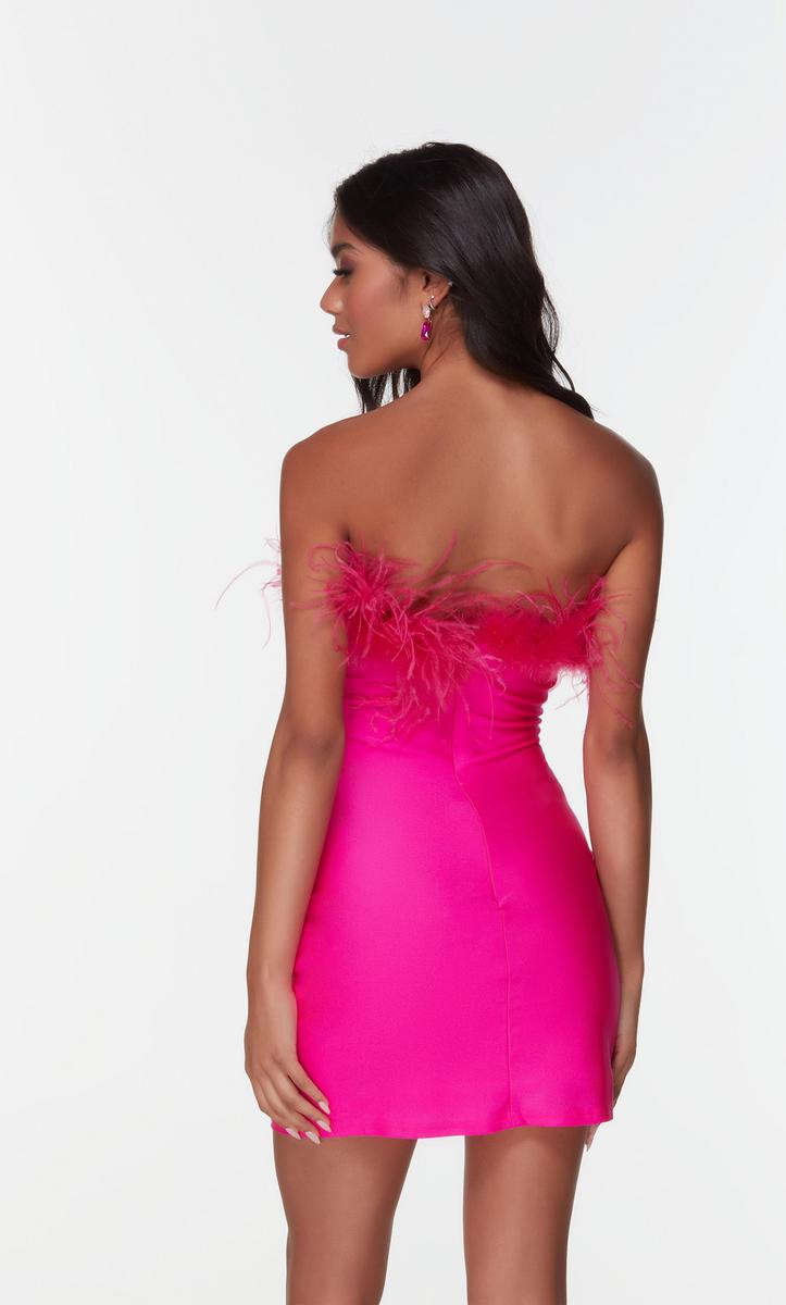 Alyce Paris Feather Homecoming Dress 4524 - Elegant Prom Gown for Women, Perfect for Dances, Parties & Special Occasions
