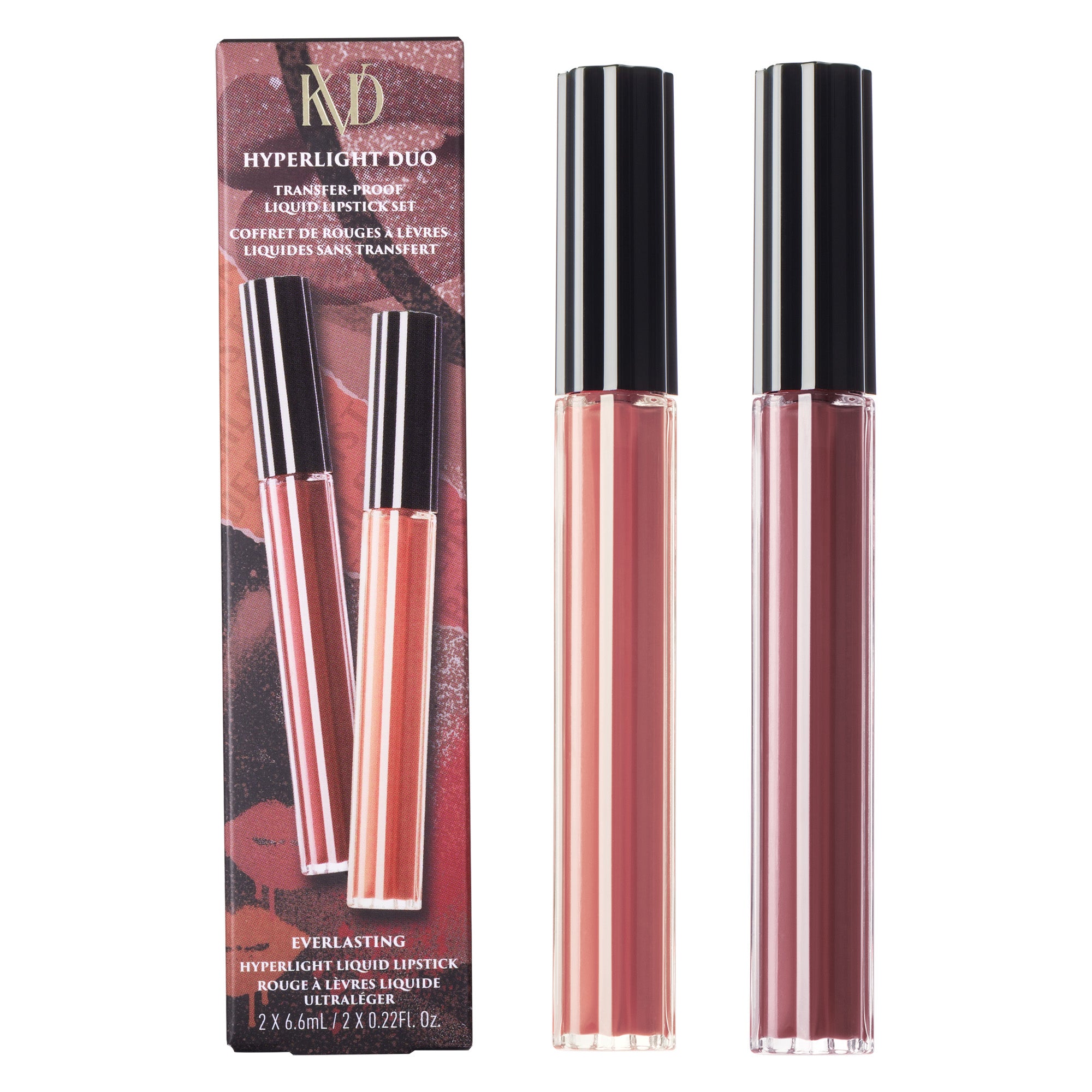 Everlasting Hyperlight Liquid Lipstick Duo - Long-Lasting Matte & Glossy Lip Color Set | Perfect for Everyday Wear, Date Night & Special Occasions