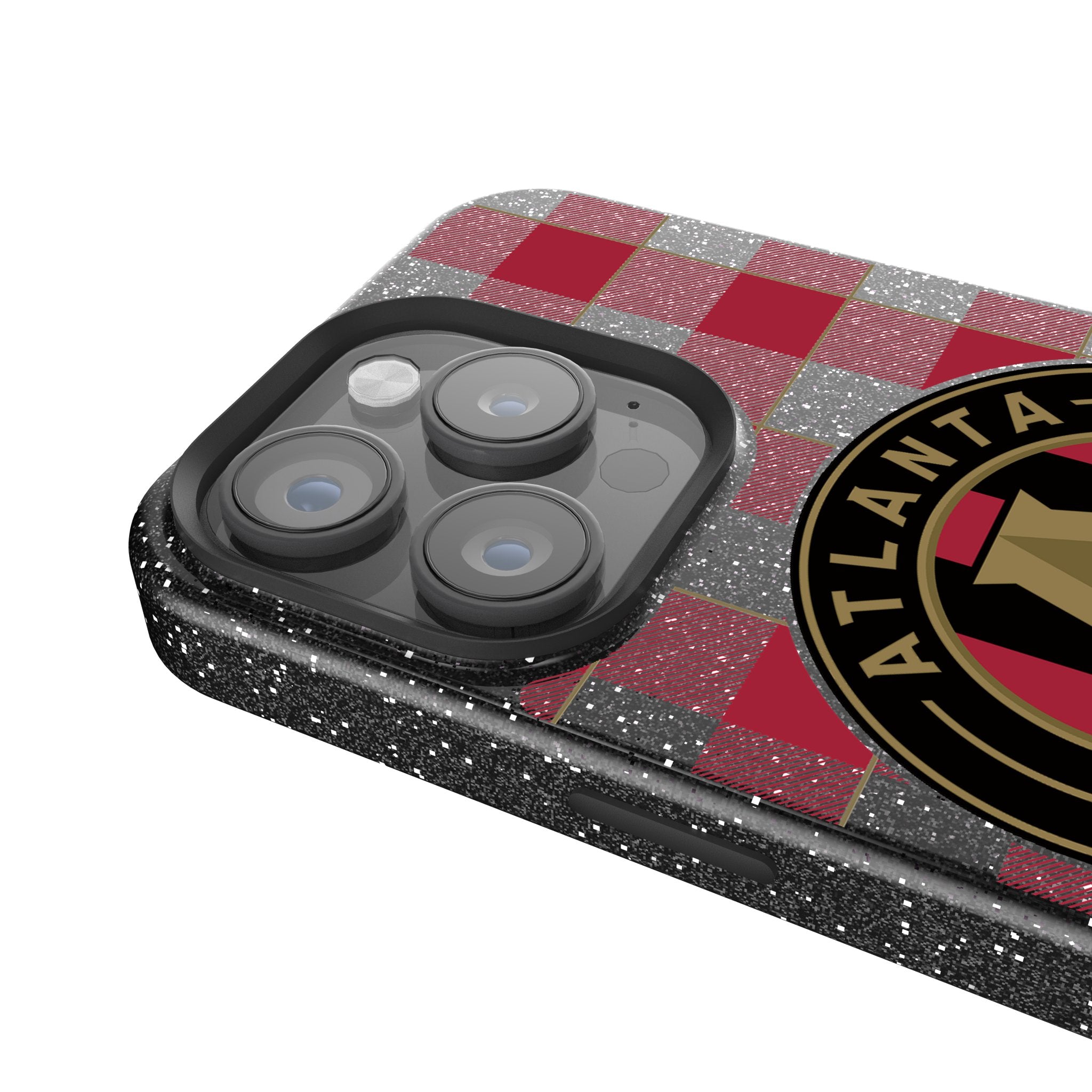 Atlanta United FC Plaid Bling Phone Case - Stylish Protective Cover for iPhone & Samsung | Perfect for Soccer Fans & Game Days