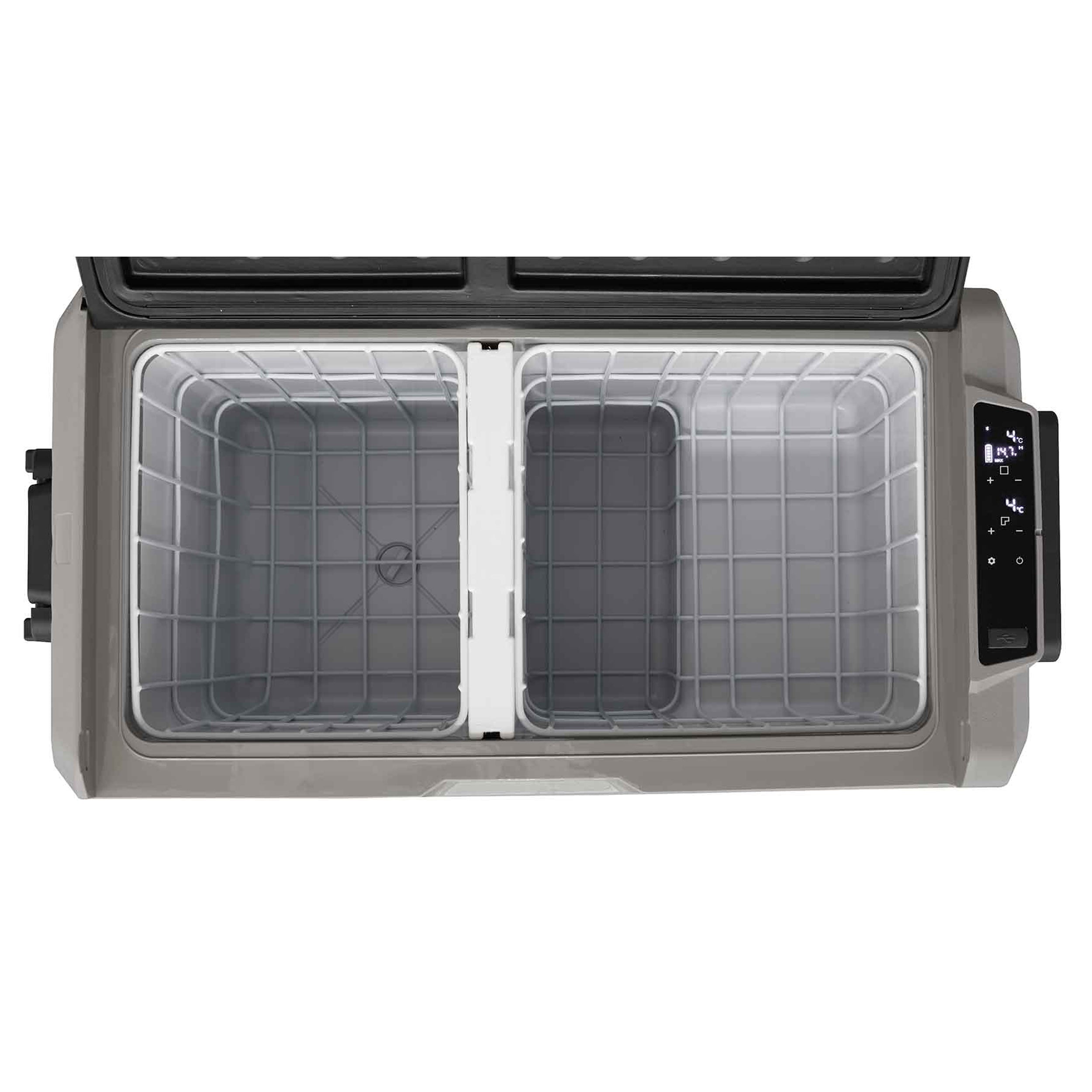 60L Portable Car Fridge Freezer - 12V/24V/230V Dual Zone Compressor Cooler for Road Trips, Camping & Outdoor Adventures - Model DL133