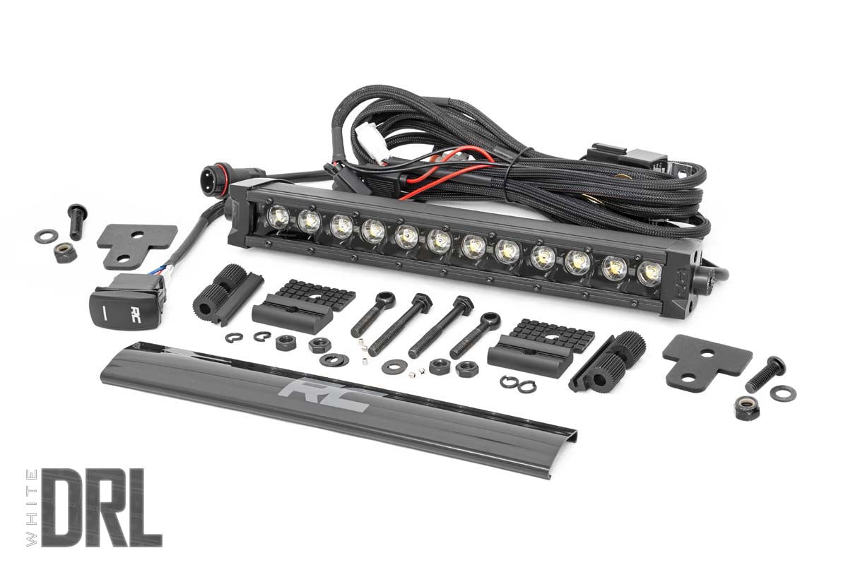 12 Single Row LED Light Bar Kit for Can Am Defender HD 8/HD 9/HD 10 - Off-Road Lighting for Hunting, Camping & Night Driving