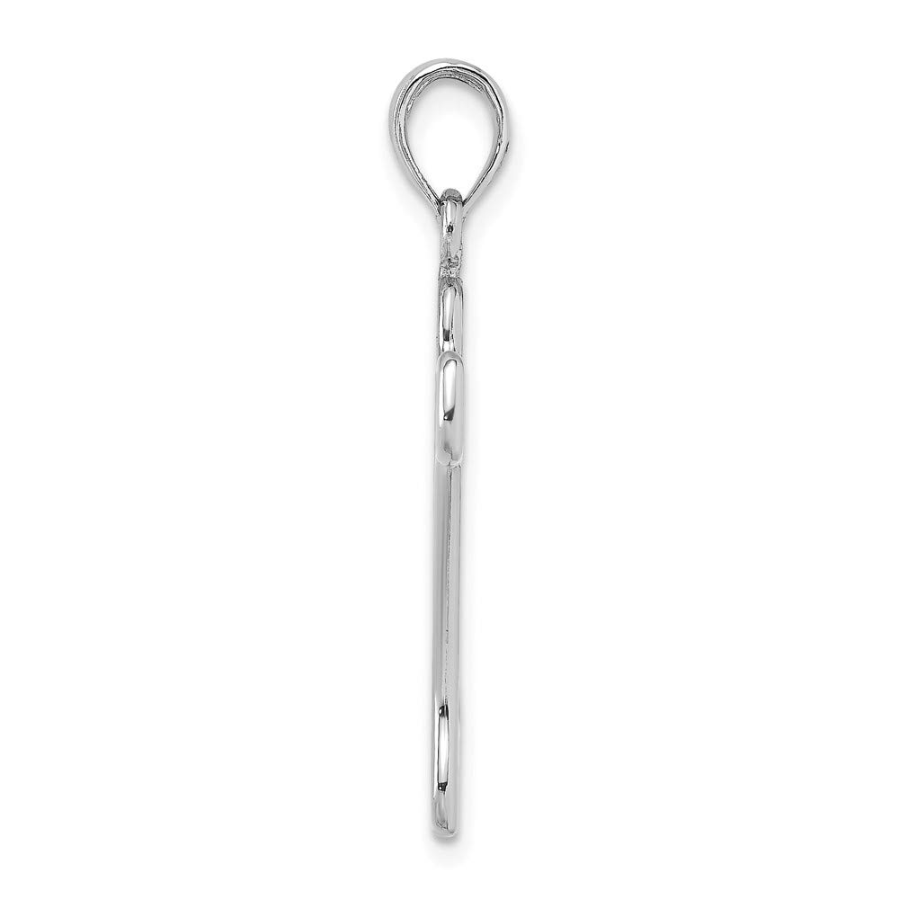14K White Gold Dog Bone Pendant - Elegant Cut-Out & Polished Design for Pet Lovers | Perfect Gift for Dog Owners, Jewelry for Everyday Wear & Special Occasions