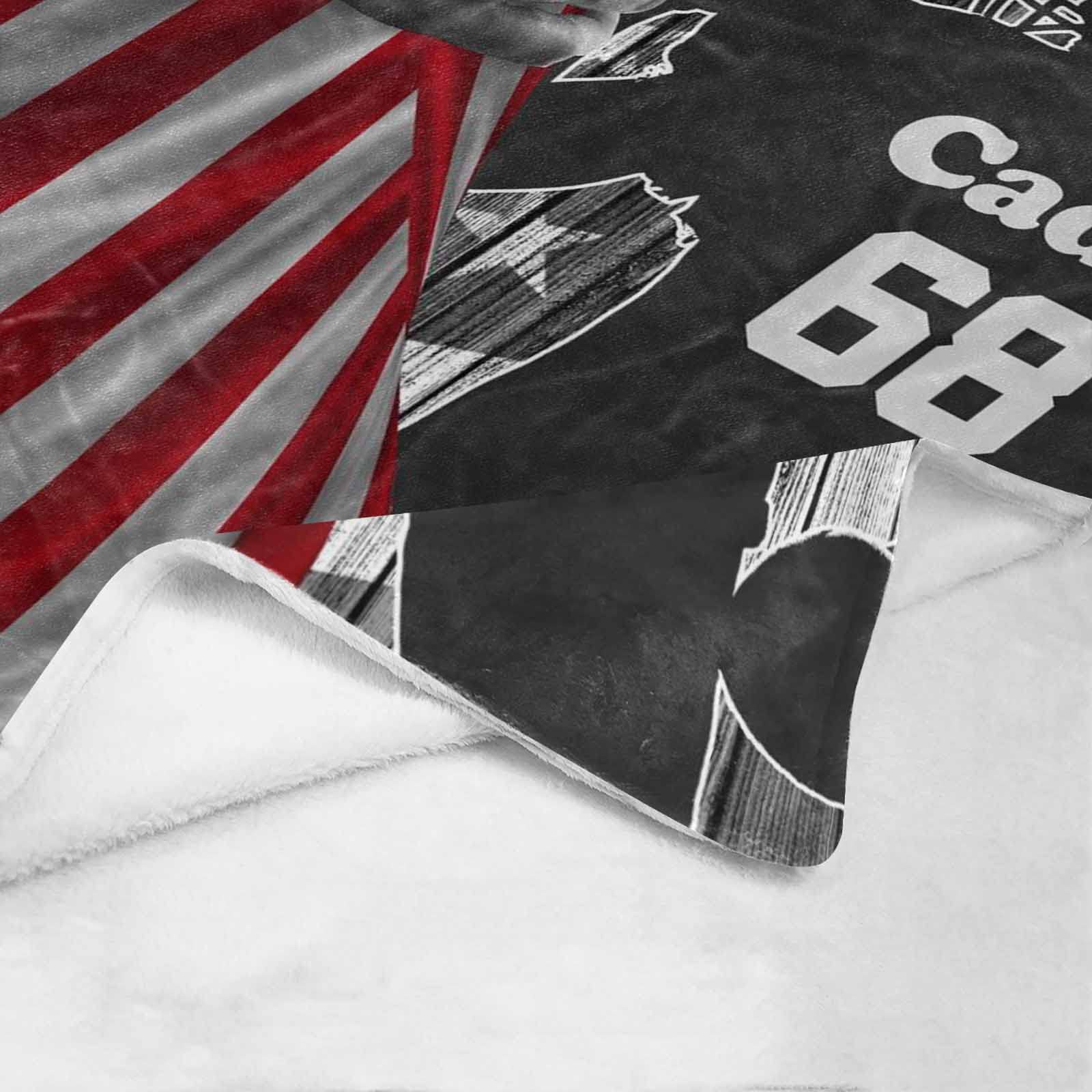 Personalized American Football Blanket for Son, Grandson, or Dad - Custom Name & Team Number - 40x50 Inches Soft Throw - Perfect for Couch, Bed, or Game Day Gifts
