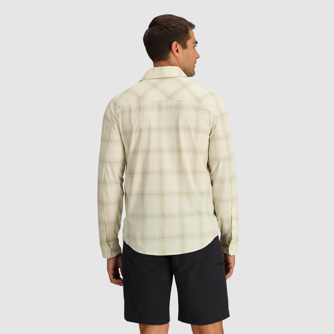 Astroman Men's Long Sleeve Sun Protection Shirt - UPF 50+ UV Blocking Fishing Hiking Outdoor Shirt for Summer Activities