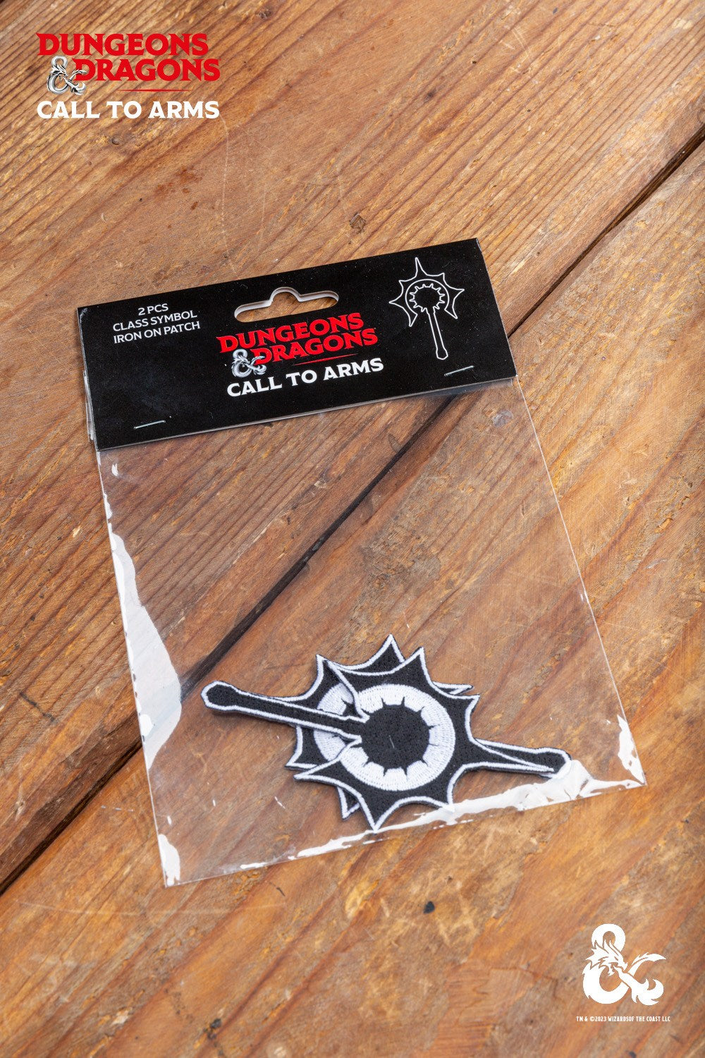Dungeons & Dragons Cleric Class Symbol Patch Set - Embroidered Iron-On Patches for Cosplay, Costumes & Backpacks - Perfect for D&D Fans & RPG Enthusiasts