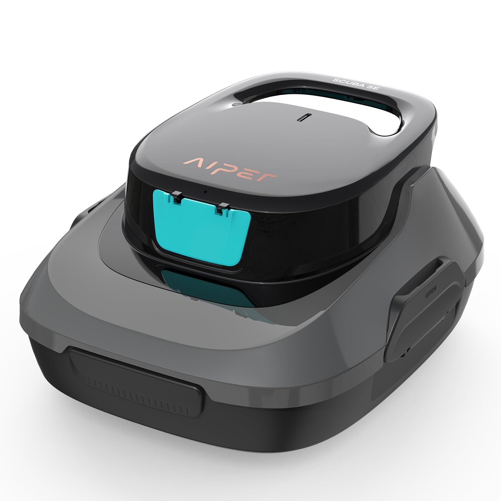 AIPER Cordless Robotic Pool Cleaner - Automatic Pool Vacuum with Self-Parking Technology, 90 Min Runtime for Above Ground & In-Ground Pools up to 40 FT - Perfect for Weekly Pool Maintenance & Seasonal Cleaning