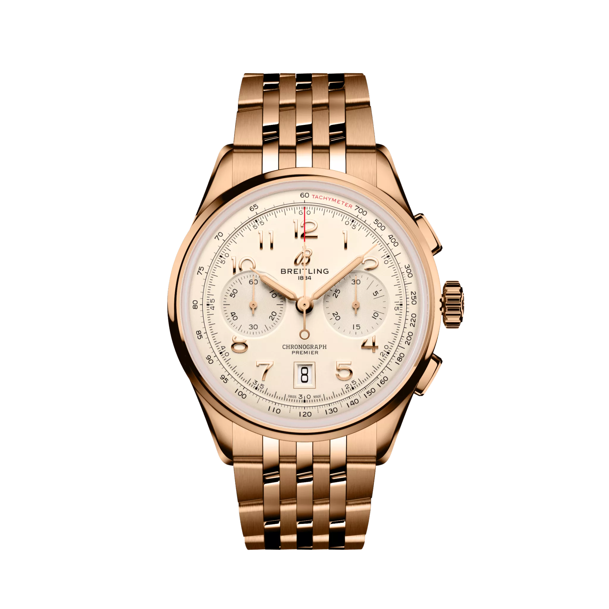 Breitling Premier B01 Chronograph 42mm 18K Rose Gold Men's Luxury Watch - Perfect for Business, Formal Events & Collectors