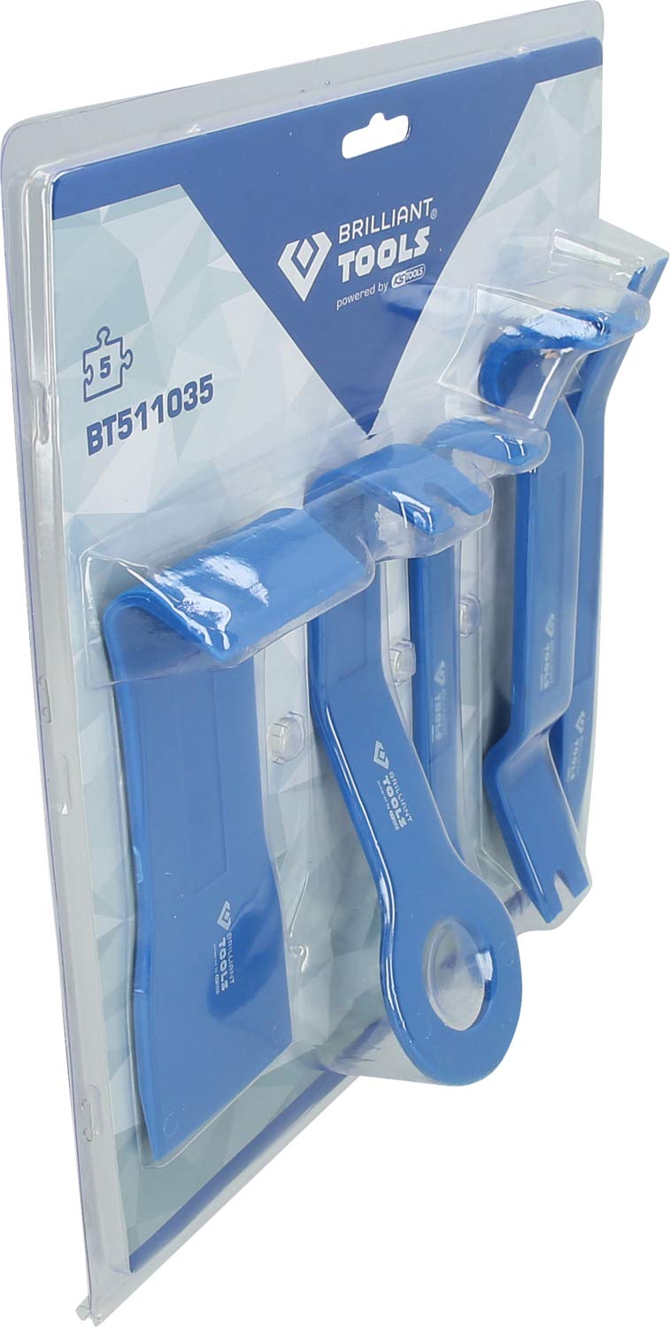 BRILLIANT TOOLS 5-Piece Trim Wedge Set - for Auto & DIY Installation