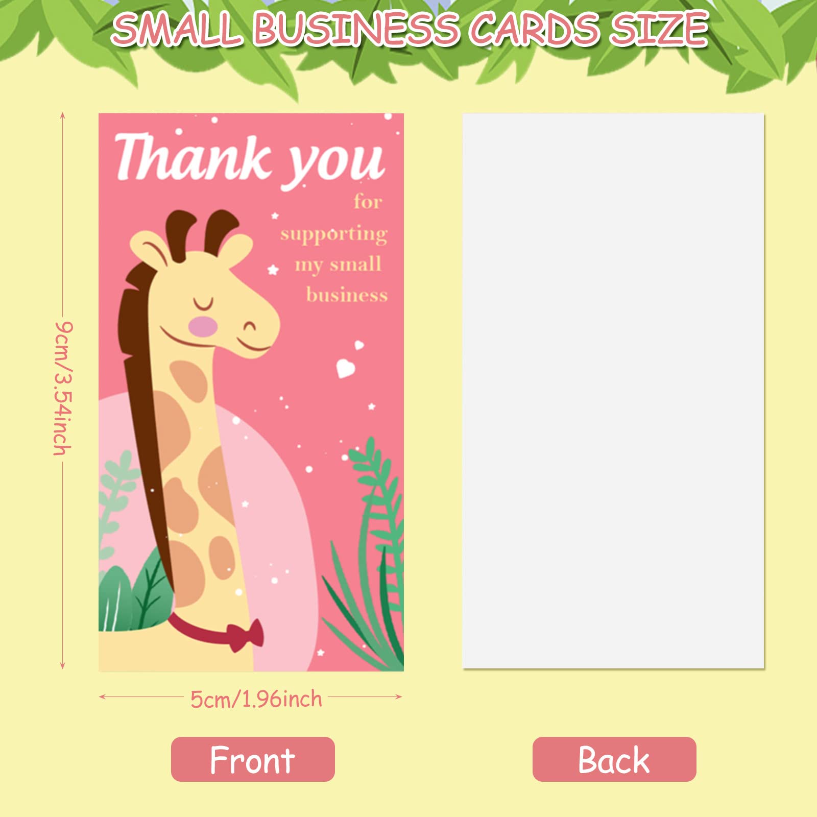 150Pcs Small Business Thank You Cards - 6 Cute Animal Designs, 2x3.5 Inch Mini Appreciation Cards for Retailers & Shop Owners - Perfect for Customer Gifts, Etsy Sellers & Small Business Marketing