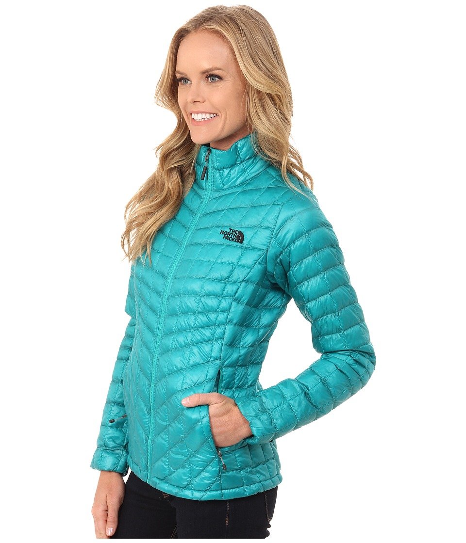 The North Face Women's Thermoball Full Zip Jacket - Lightweight Insulated Winter Coat, Water-Resistant, Kokomo Green, Size Small - Perfect for Hiking, Skiing & Cold Weather Outdoor Activities
