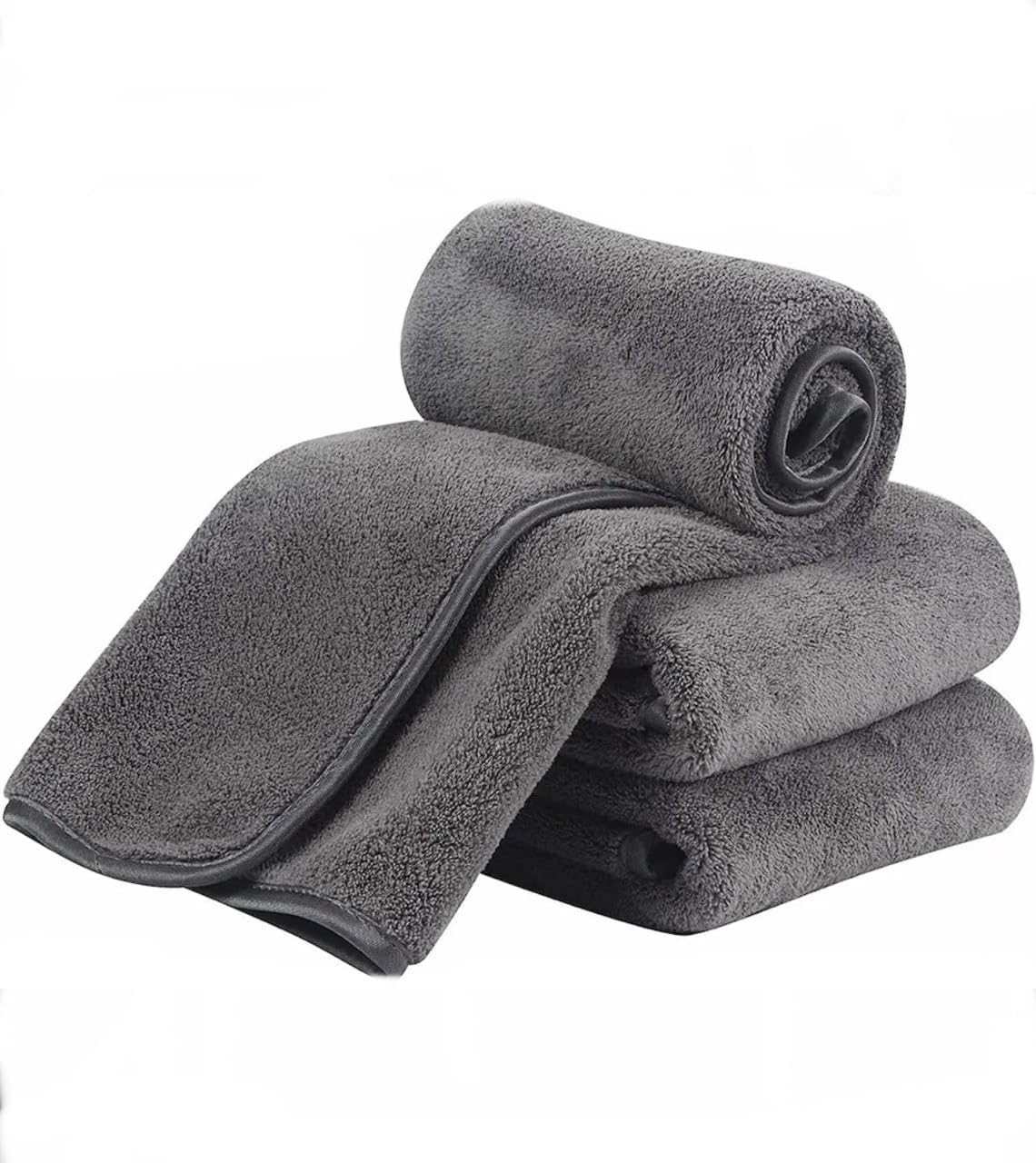 EZZY Premium Microfiber Cleaning Cloth 40x40cm (16x16 Inches) - 350 GSM Ultra Soft & Highly Absorbent Multipurpose Cloth for Kitchen, Windows, Cars & Electronics - Perfect for Streak-Free Cleaning & Dusting (2-Pack)