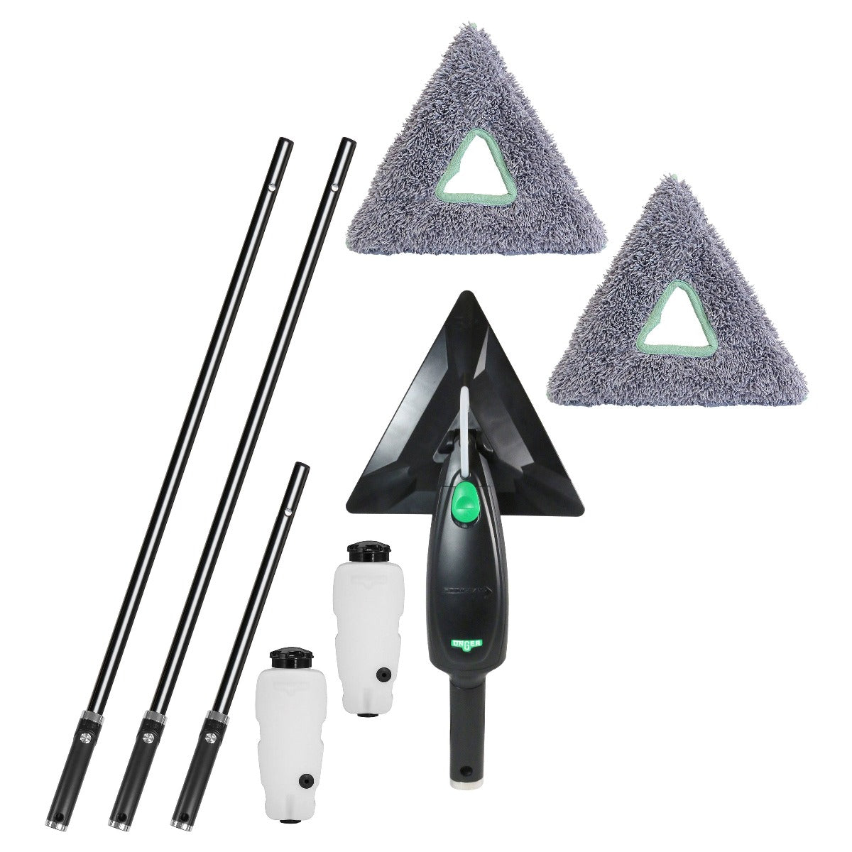 Unger Stingray Refillable Microfiber Cleaning System - Window & Glass Cleaning Tool for Home and Office Use