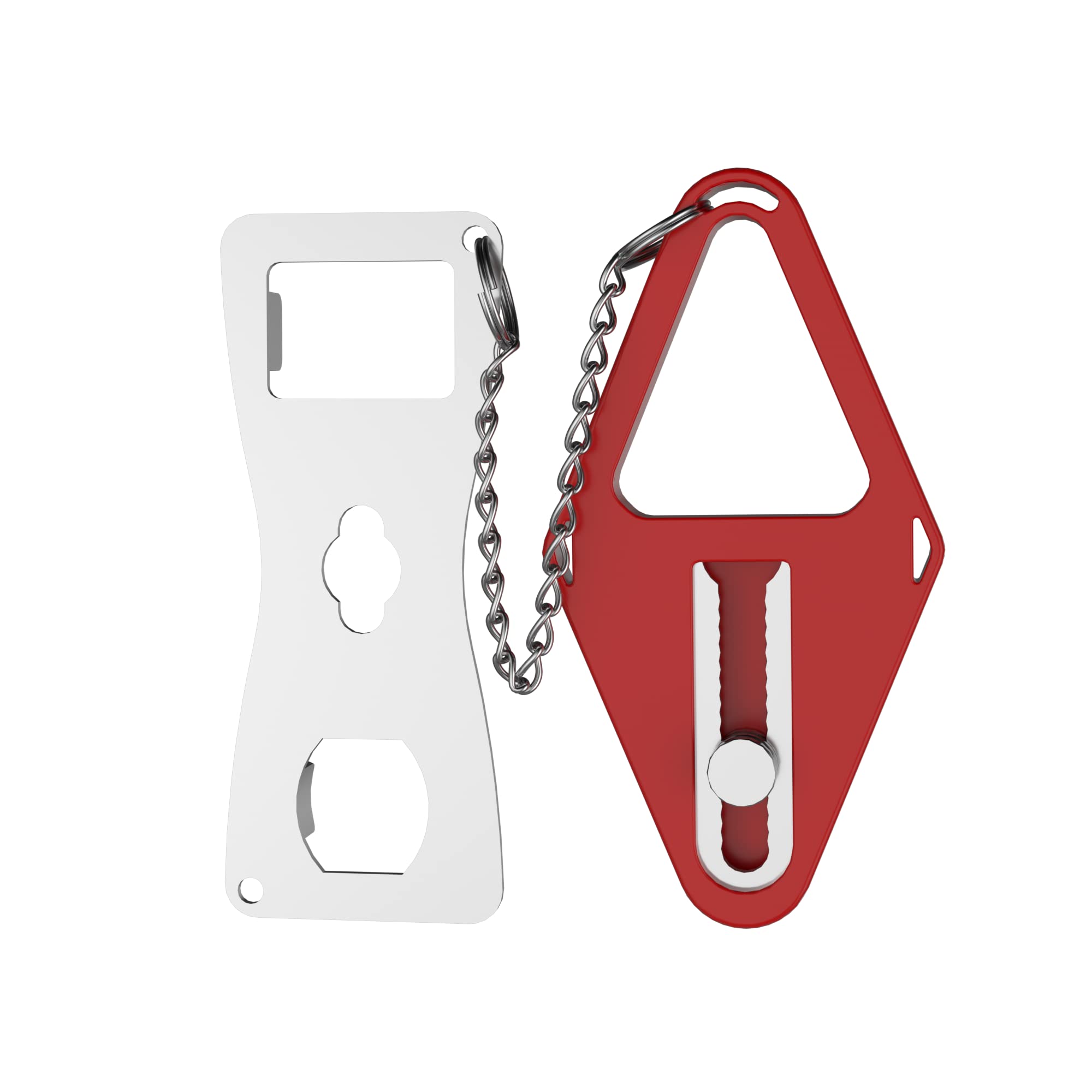 Portable Door Lock for Home Security - Travel Safety Lock for Hotels, Apartments & Dorms - Extra Privacy Protection - Easy to Use Door Locker (Red) - Perfect for Traveling, Vacation Rentals & Student Housing