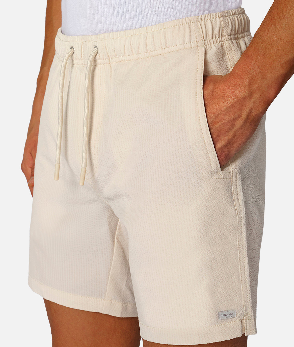Premium Seersucker Swim Shorts for Men - Breathable Quick-Dry Beach Shorts with Pockets - Perfect for Swimming, Surfing & Summer Vacations
