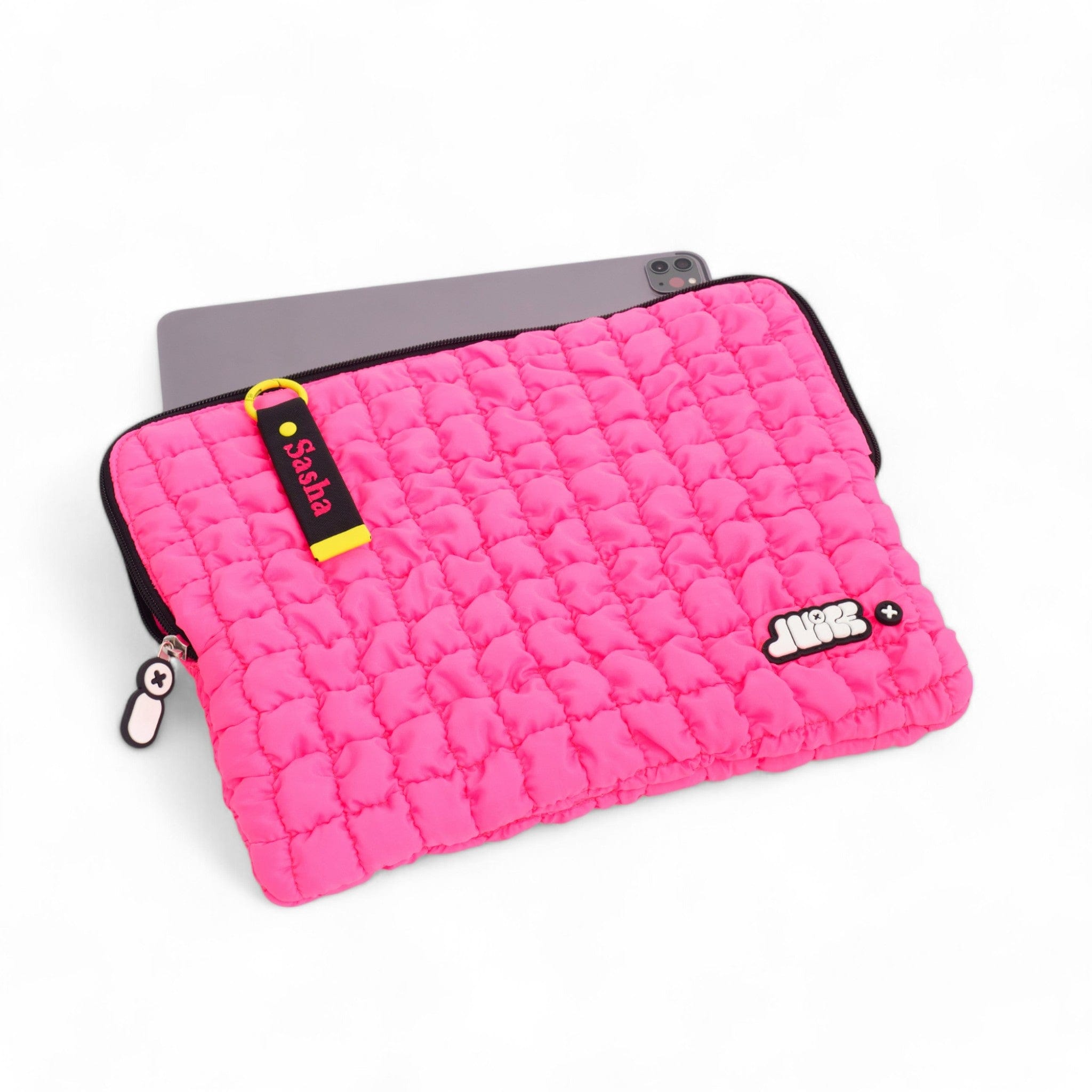 Pink Surge Boba Laptop Sleeve Case - Cute Protective Cover for MacBook Air/Pro 13-15 Inch - Perfect for School, Work & Travel Accessories