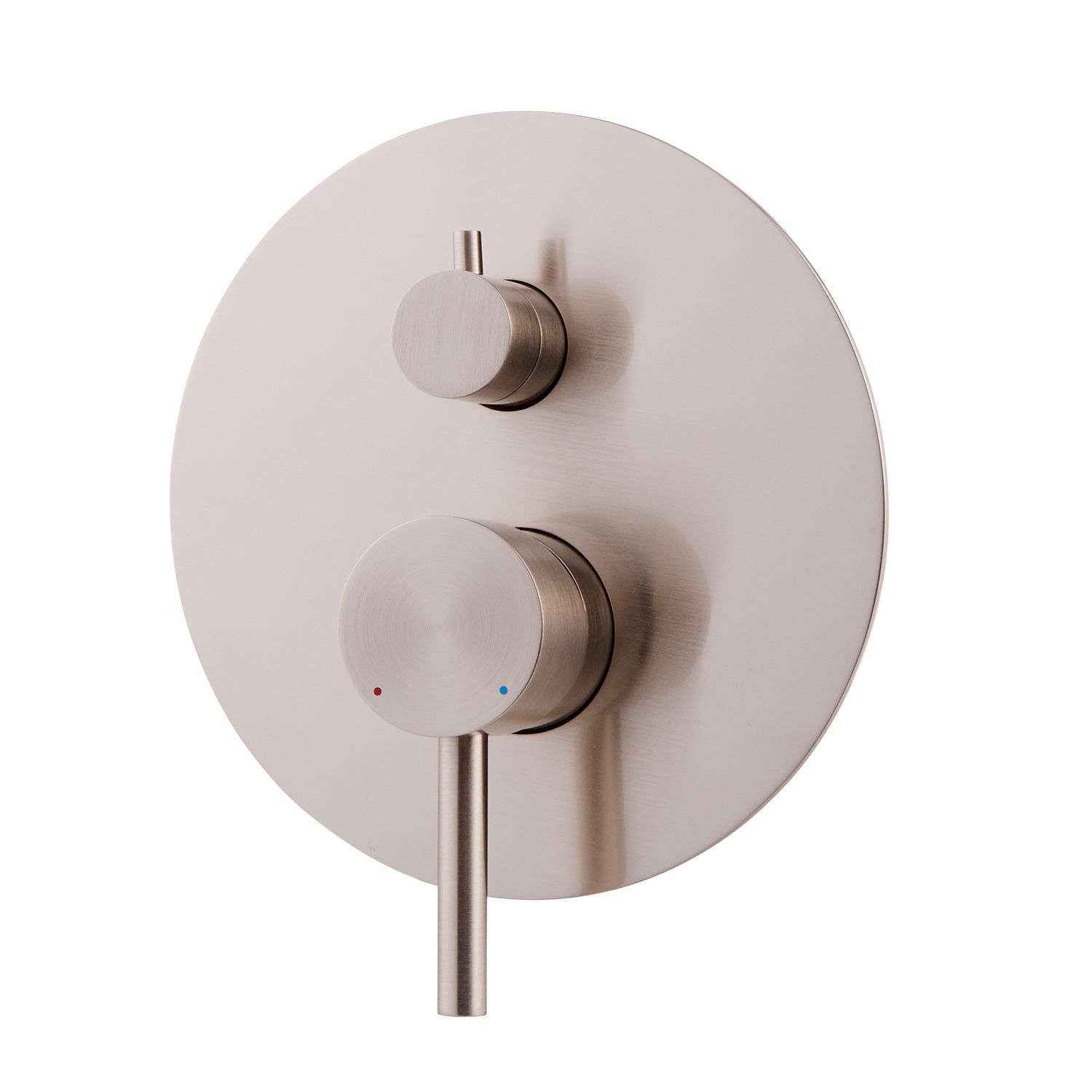 DAX 6973 BN Round Shower Single Valve Trim - Brushed Nickel Finish, Brass Body, 7.5