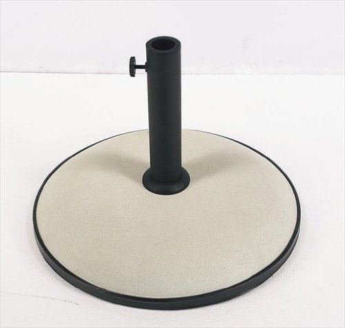 FiberBuilt CB19-White Concrete Umbrella Base - Heavy Duty Outdoor Patio Umbrella Stand - Perfect for Poolside, Garden, Deck, and Backyard Use