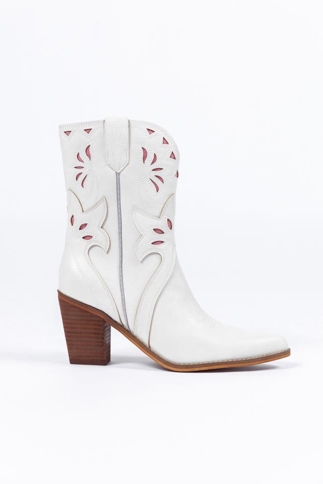 Dallas White Pointed Toe Booties for Women - Stylish Ankle Boots with Comfortable Heel | Perfect for Office, Party & Fall Fashion Outfits
