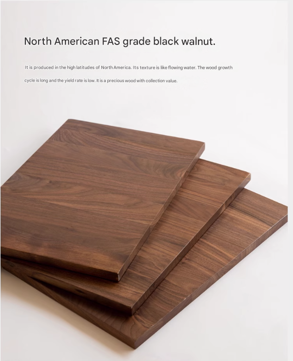 Solid Black Walnut Wood Dining Chairs with Soft Back - Elegant & Comfortable Seating for Home, Restaurant, and Office Use