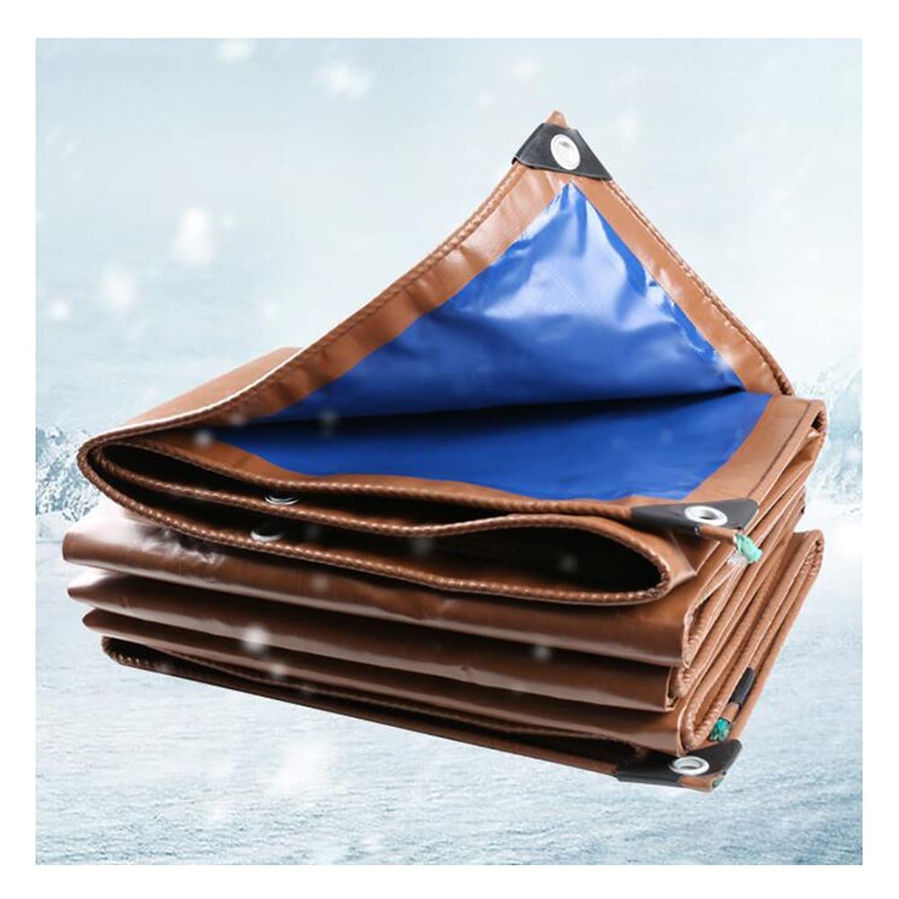 MAHFEI Heavy Duty Waterproof Tarpaulin with Eyelets - Tear-Resistant, UV-Protected Cover for Garden Furniture, Pool, Car, Truck & Caravan | Ideal for Outdoor Protection, Camping & Storage