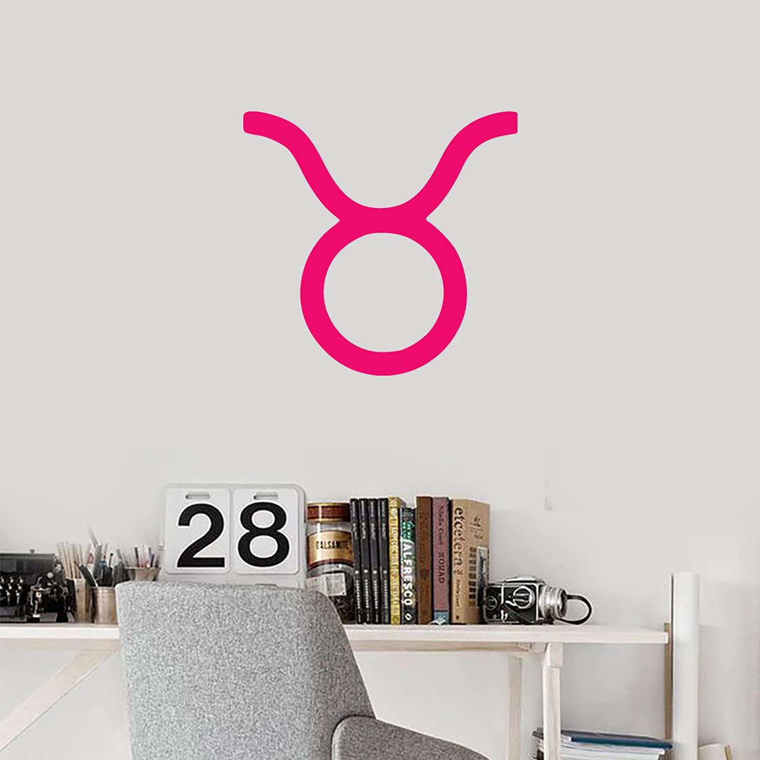 Premium Taurus Zodiac Sign Vinyl Decals (Set of 2) - Waterproof Stickers for Laptop, Phone, Helmet, Car Window, Mug & Wall Decor - Perfect for Astrology Lovers & Personalized Gifts