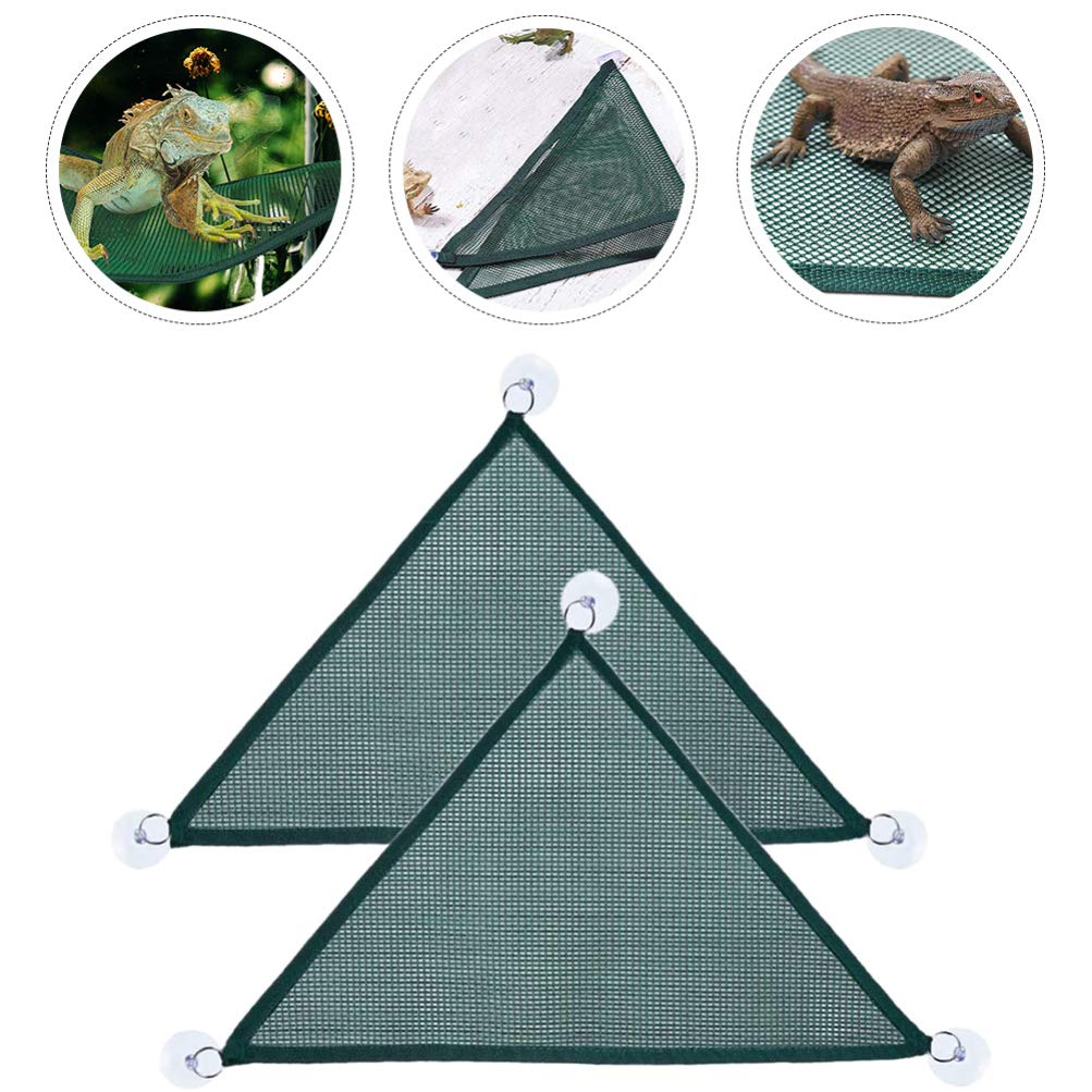 Balacoo 2-Pack Reptile Hammock - Breathable Mesh Climbing Rope Lounger for Bearded Dragons, Geckos & Lizards - Terrarium Accessories for Resting & Basking - Perfect for Reptile Tanks, Habitats & Enclosures