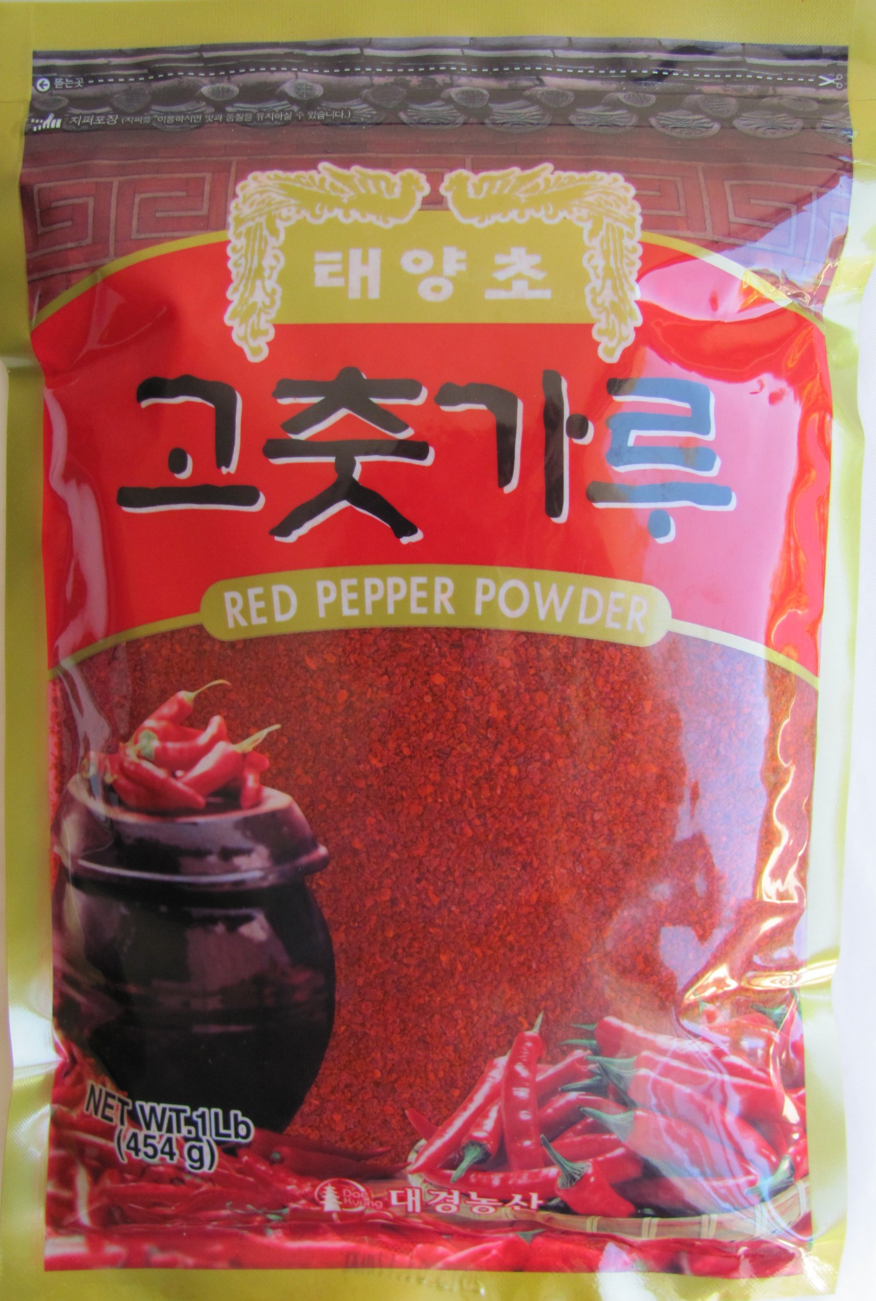 Premium Korean Red Pepper Coarse Powder (Gochugaru) - 1.0 lb - Authentic Sun-Dried Spice for Kimchi, Bibimbap & Korean Cooking - Hot & Flavorful Chili Flakes