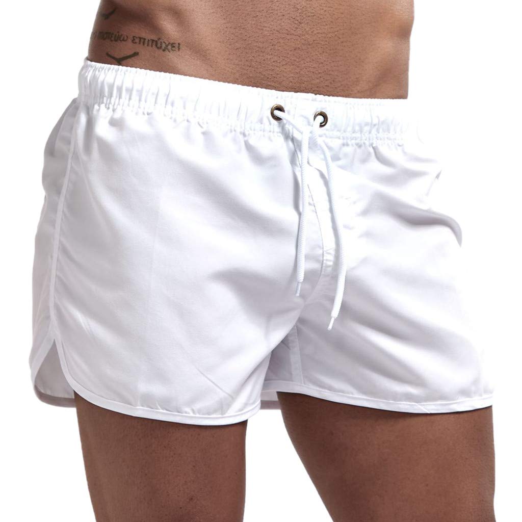 **Men's Quick Dry Lightweight Workout Shorts - Breathable Active Exercise Fitness Bodybuilding Trunks for Running, Gym & Outdoor Sports**