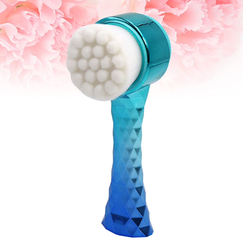 Professional Double-Sided Facial Brush - Pore Cleaner & Blackhead Remover Tool for Deep Exfoliation & Skin Massage | 3D Face Scrubber for Spa & Home Skincare Routine