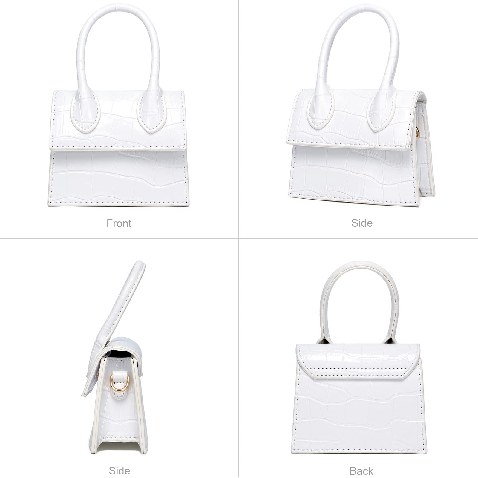 CATMICOO Mini Purse for Women - Small Crocodile Pattern Crossbody Bag for Everyday Use, Date Night & Travel Accessories