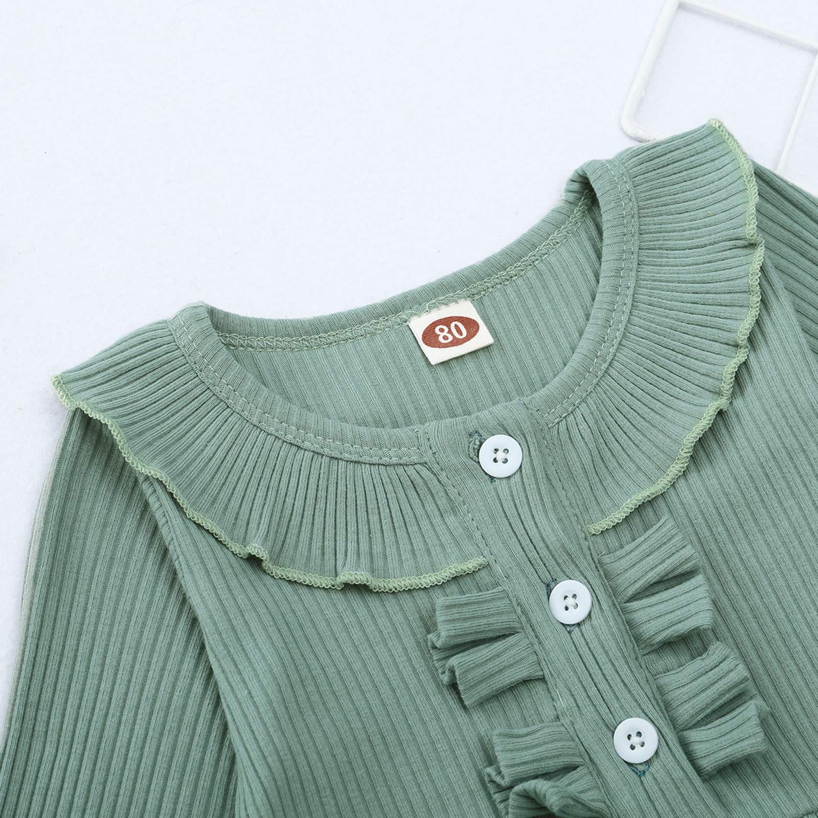 Toddler Girl Outfits - Cute Ruffle Shirt & Denim Jeans Set | Baby Girl Clothes for Fall & Winter | Perfect for Playdates, Holidays & Family Photos