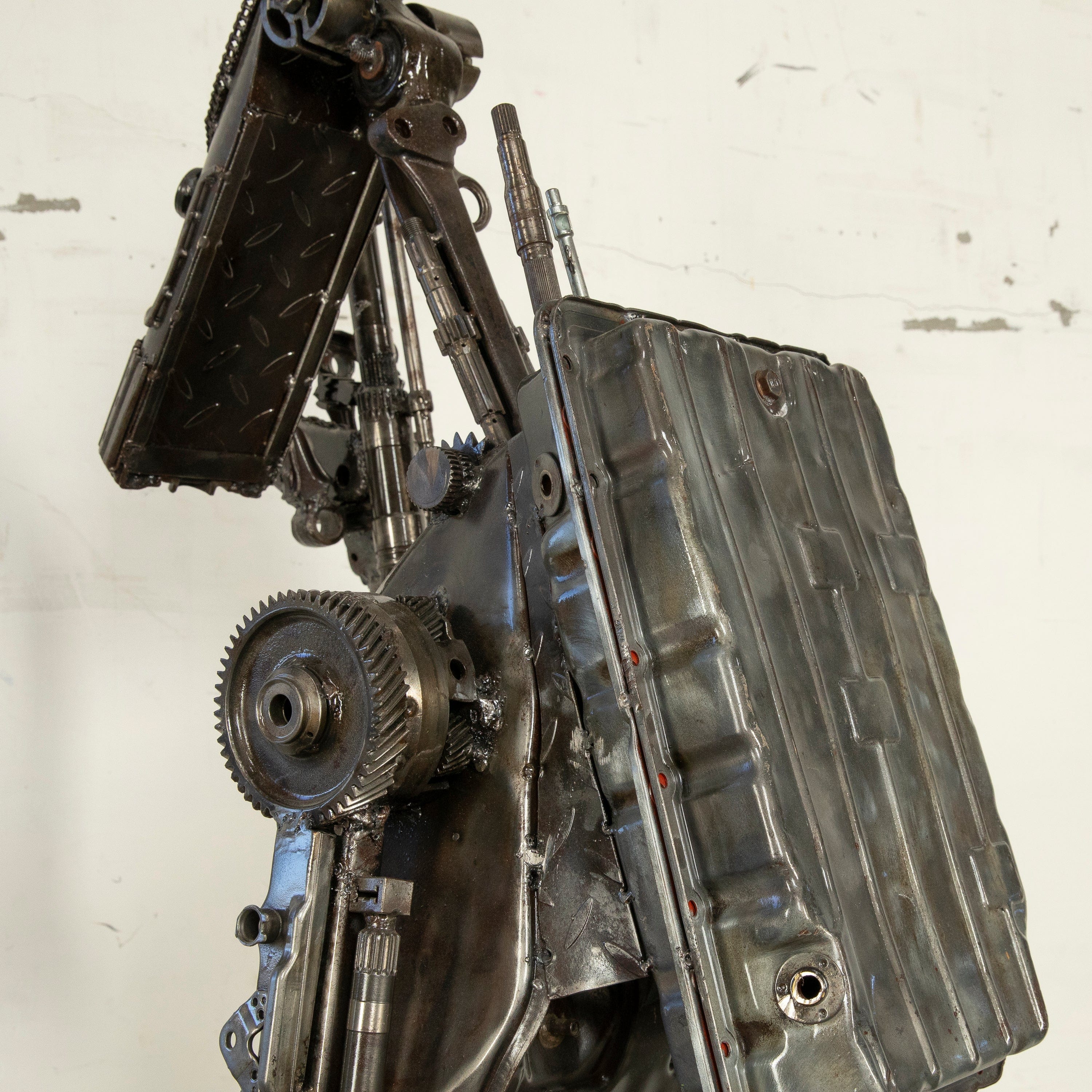 79 Droid Inspired Recycled Metal Wall Art Sculpture - Unique Star Wars Decor for Home, Office & Geek Gift Ideas