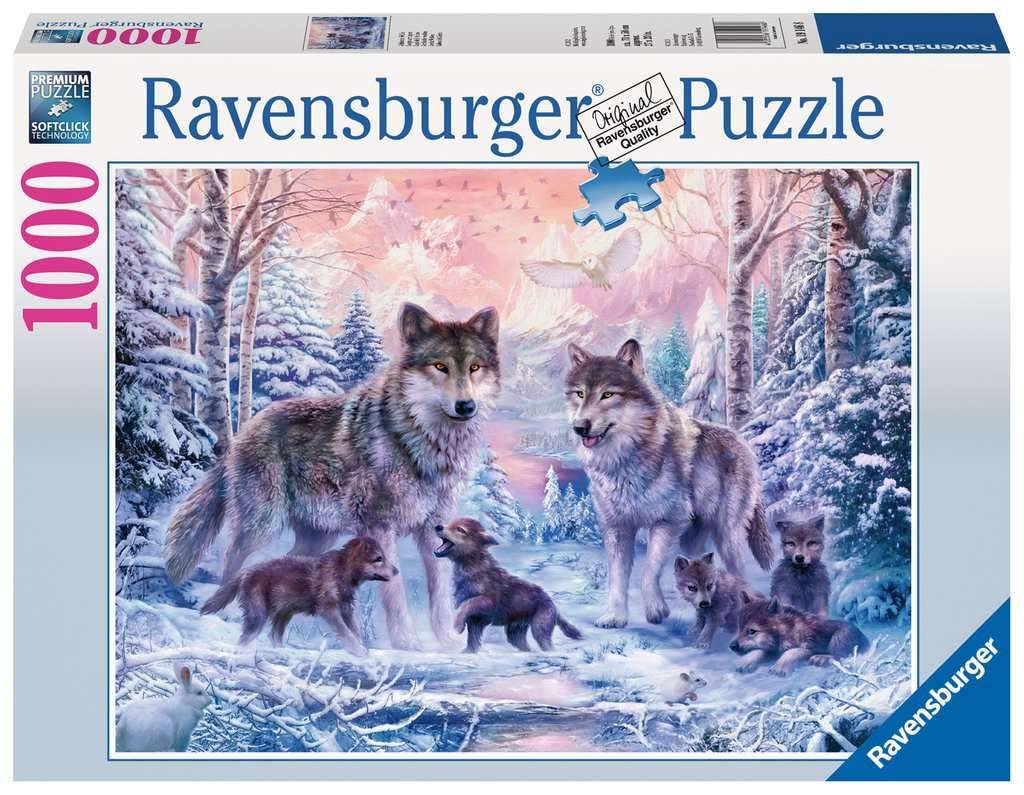 Ravensburger 1000 Piece Adult Jigsaw Puzzle - Arctic Wolves (19146) - Perfect for Relaxation, Family Bonding & Home Decor