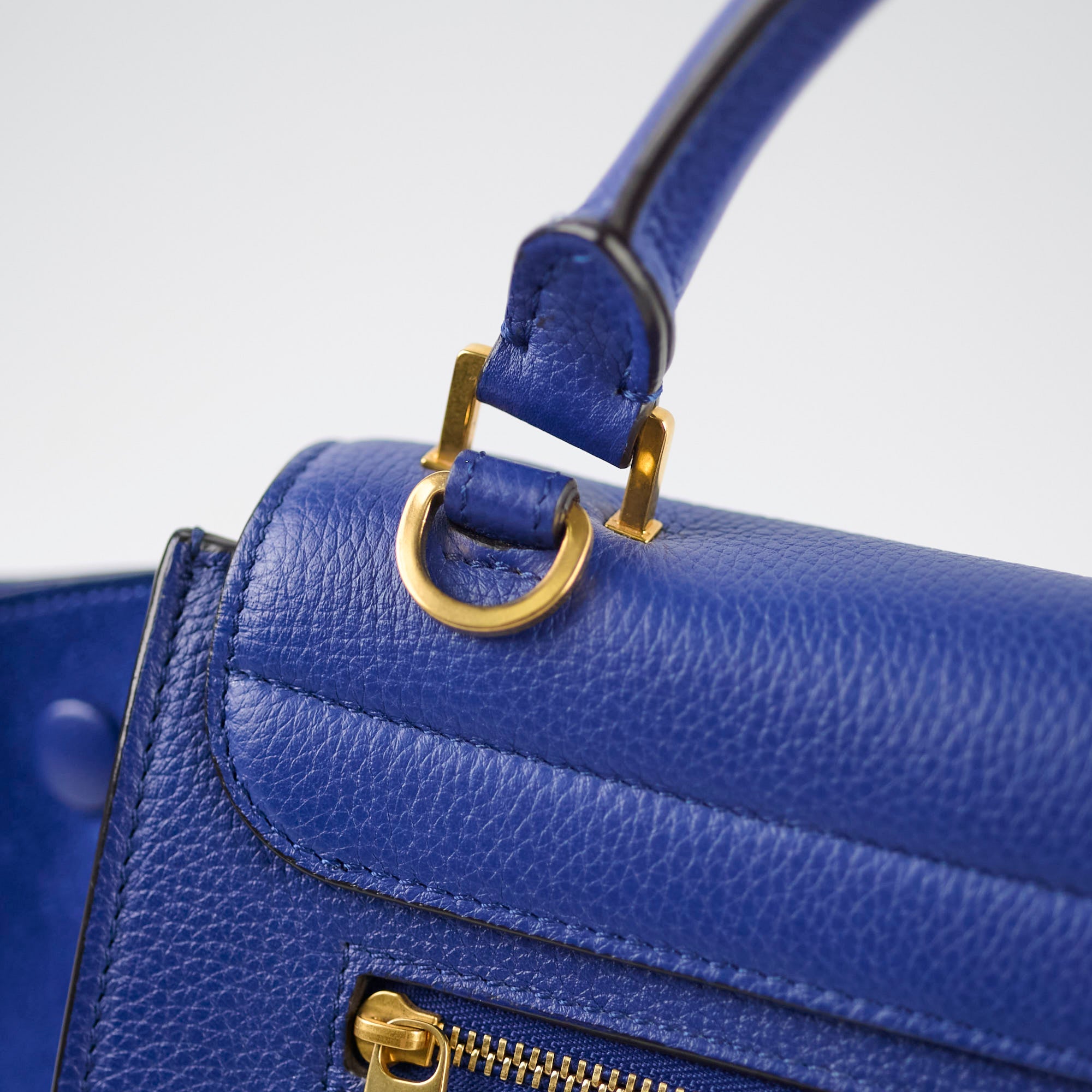 Celine Small Trapeze Bag in Blue | Premium Leather Crossbody Handbag for Women | Perfect for Work, Travel & Everyday Use