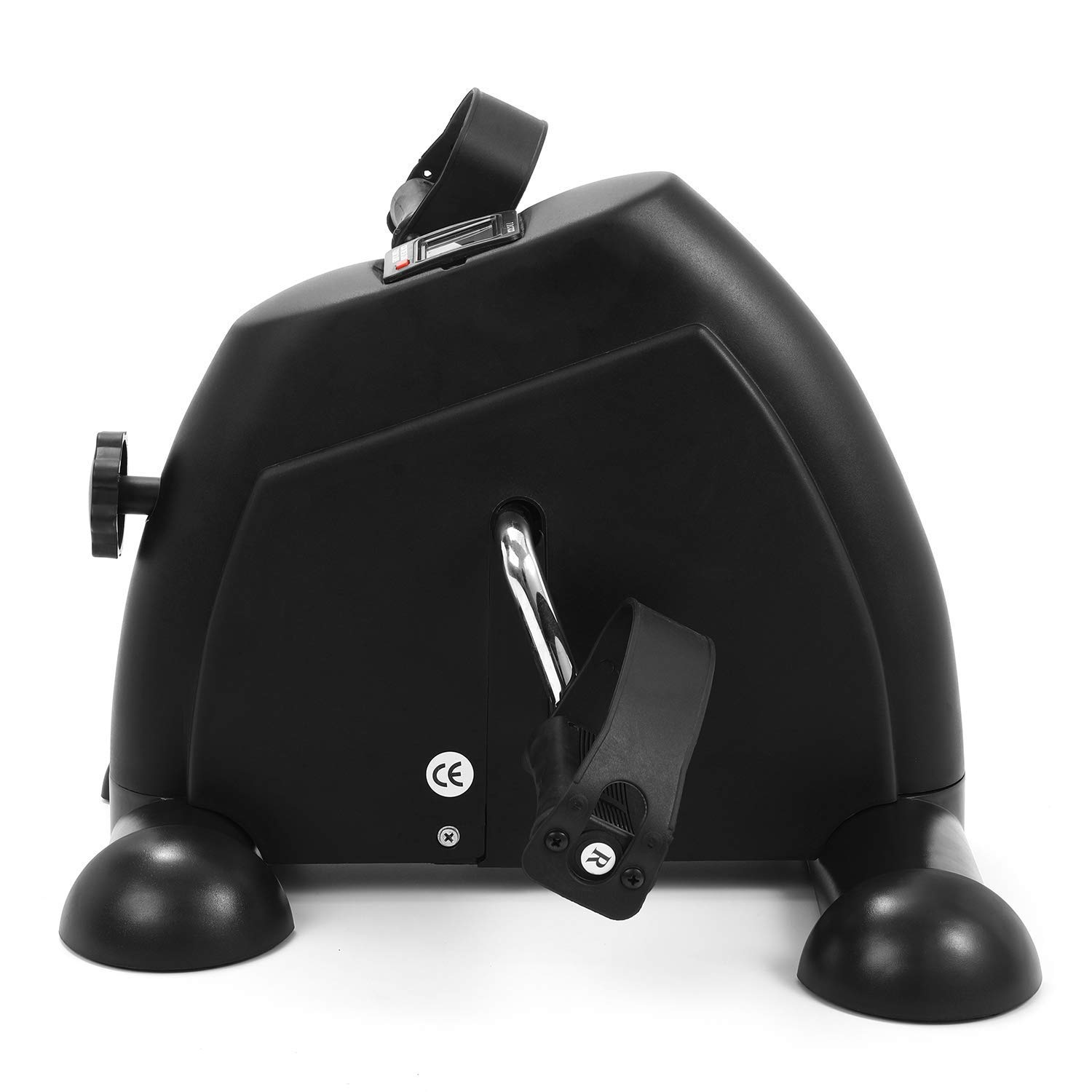 Portable Under Desk Mini Bike Pedal Exerciser - Adjustable Resistance, LCD Display - Compact Indoor Cycling & Leg Workout for Home & Office Use