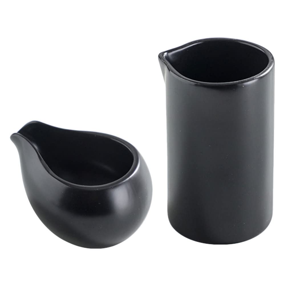 Cabilock Mini Ceramic Creamer Pitcher - Porcelain Milk Jug with Handle - Small Kitchen Pouring Pitcher for Coffee, Tea & Sauces - Perfect for Home, Cafe & Restaurant Use